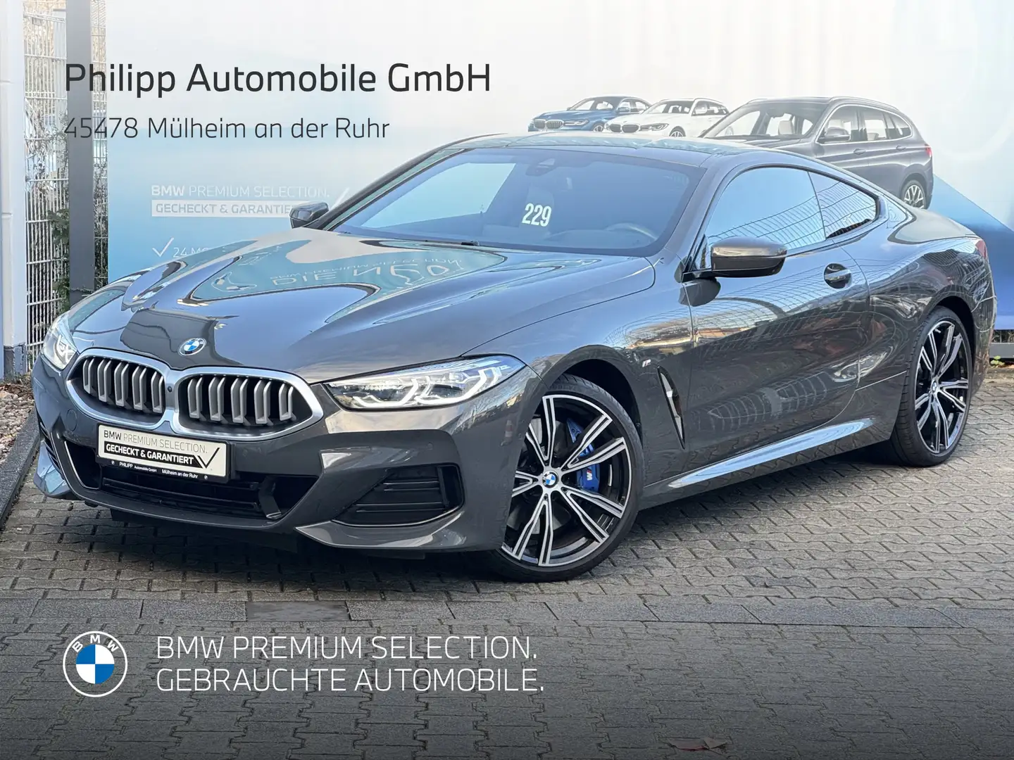 BMW 840 i Coupe M Sport Sitzklima 360° AD-LEd H&K 20" Grau - 1