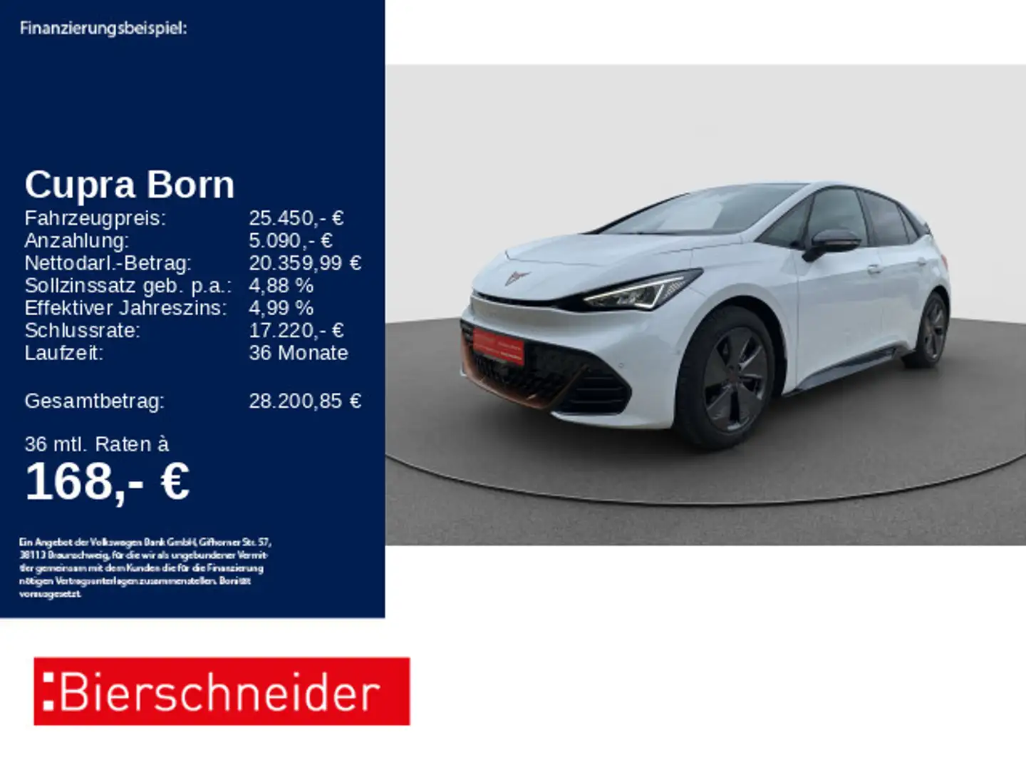 CUPRA Born 58 kWh ACC WÄPU SHZ CAM Weiß - 1