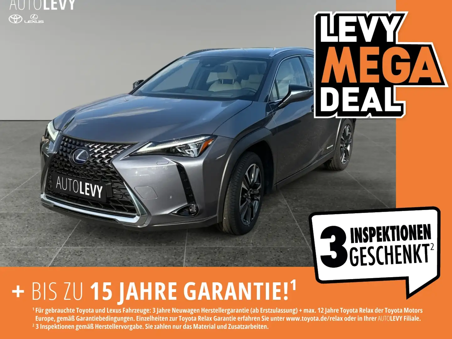 Lexus UX 250h Luxury Line *LEDER*CARPLAY*STZ-BELÜFT* Grau - 1