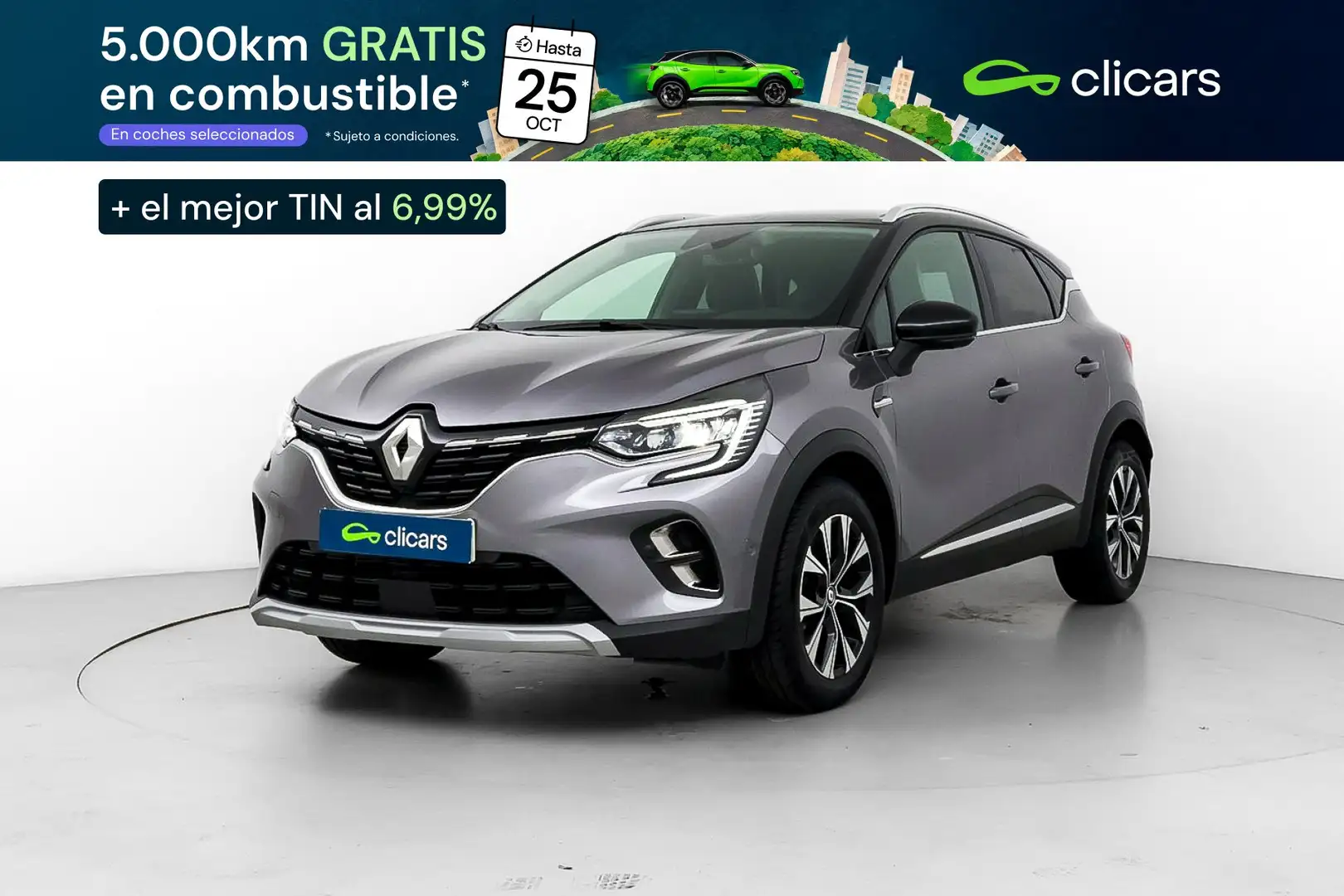 Renault Captur TCe Techno 67kW Gris - 1