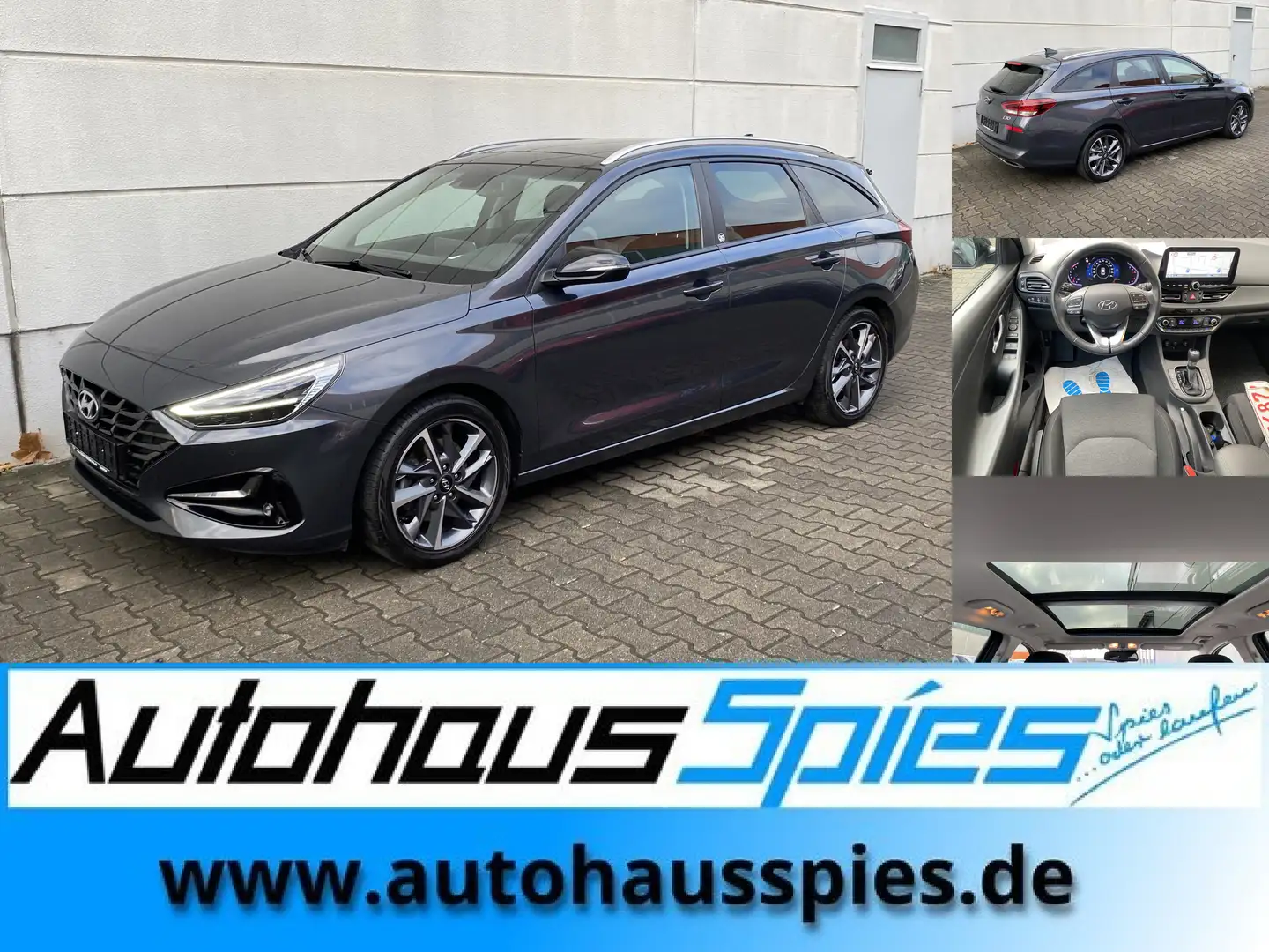 Hyundai i30 Kombi 1.5 T-GDI Mild-Hybrid Aut. Edition 30+ Nav R Grijs - 1
