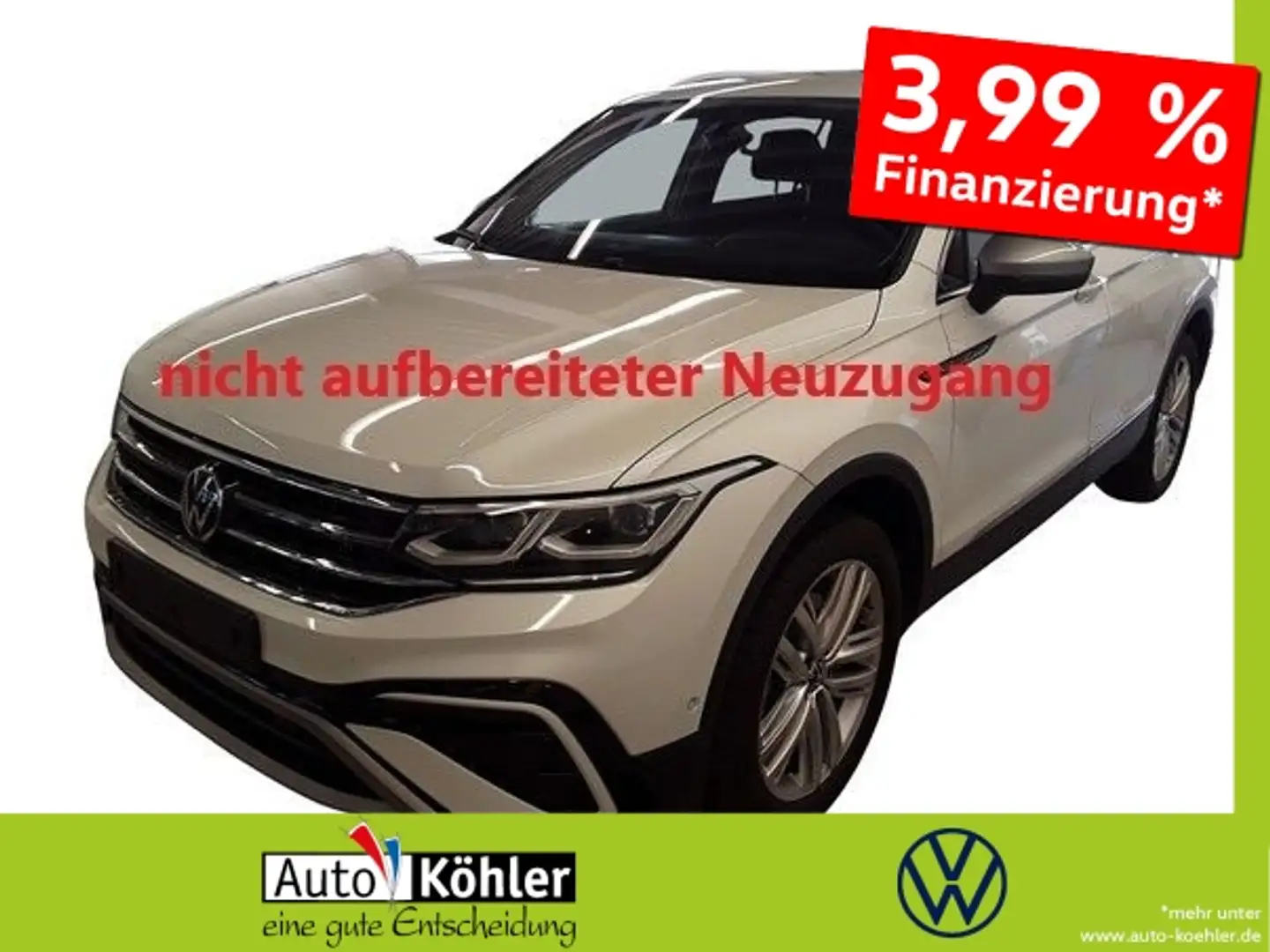 Volkswagen Tiguan Elegance TDi DSG 4M HUD Pano LM Weiß - 1
