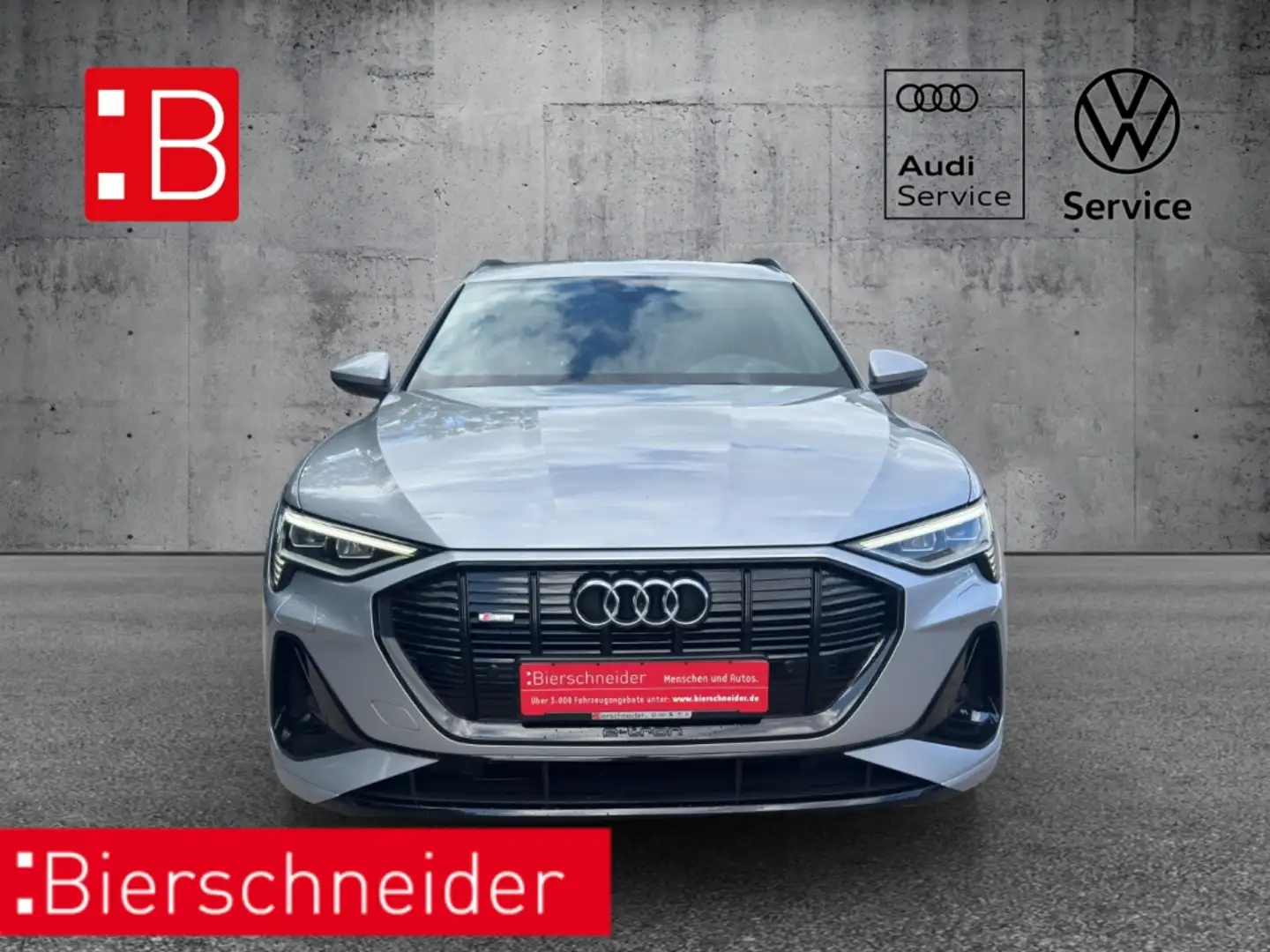 Audi e-tron 55 qu. 2x S line BLACK MATRIX 20 S-SITZE VIRTUAL K Silver - 2