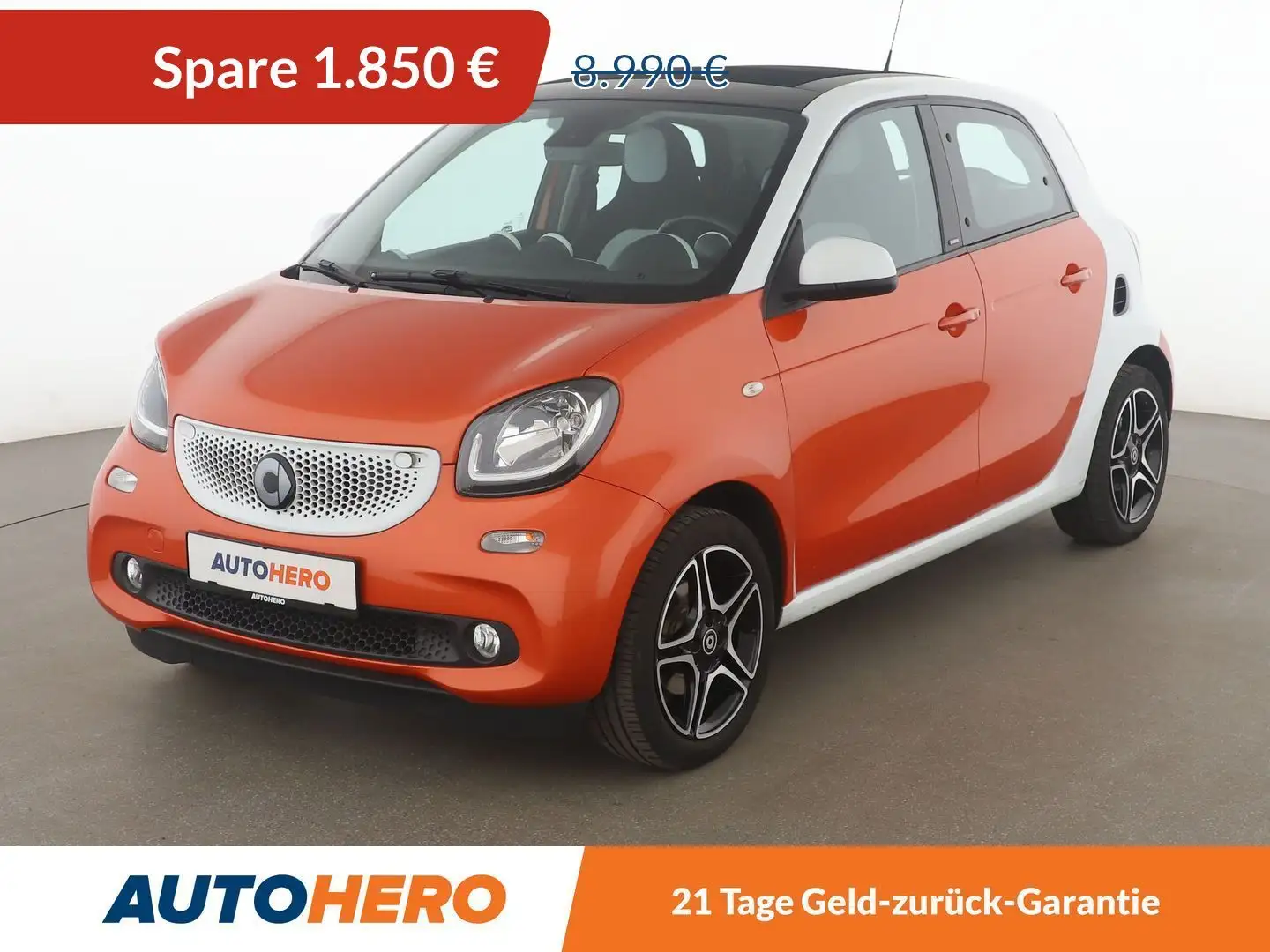 smart forFour 0.9 Turbo Basis passion *NAVI*PDC*SHZ*TEMPO* Arancione - 1