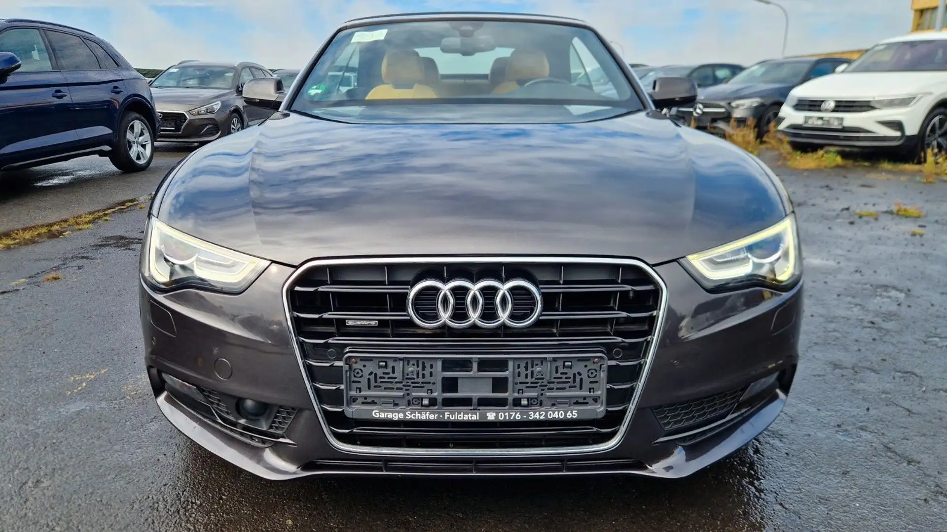 Audi A5 Cabriolet 3.0 TDI Quattro S line Assistenz Grau - 2