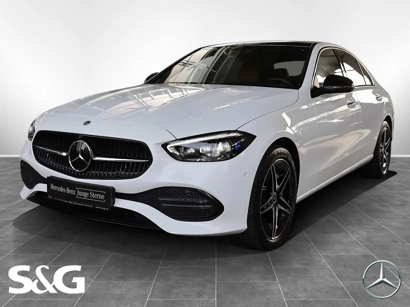 Mercedes-Benz C 300 e AHK+DISTRONIC+PANO+MEMORY+360°+LED+18" Blanc - 1