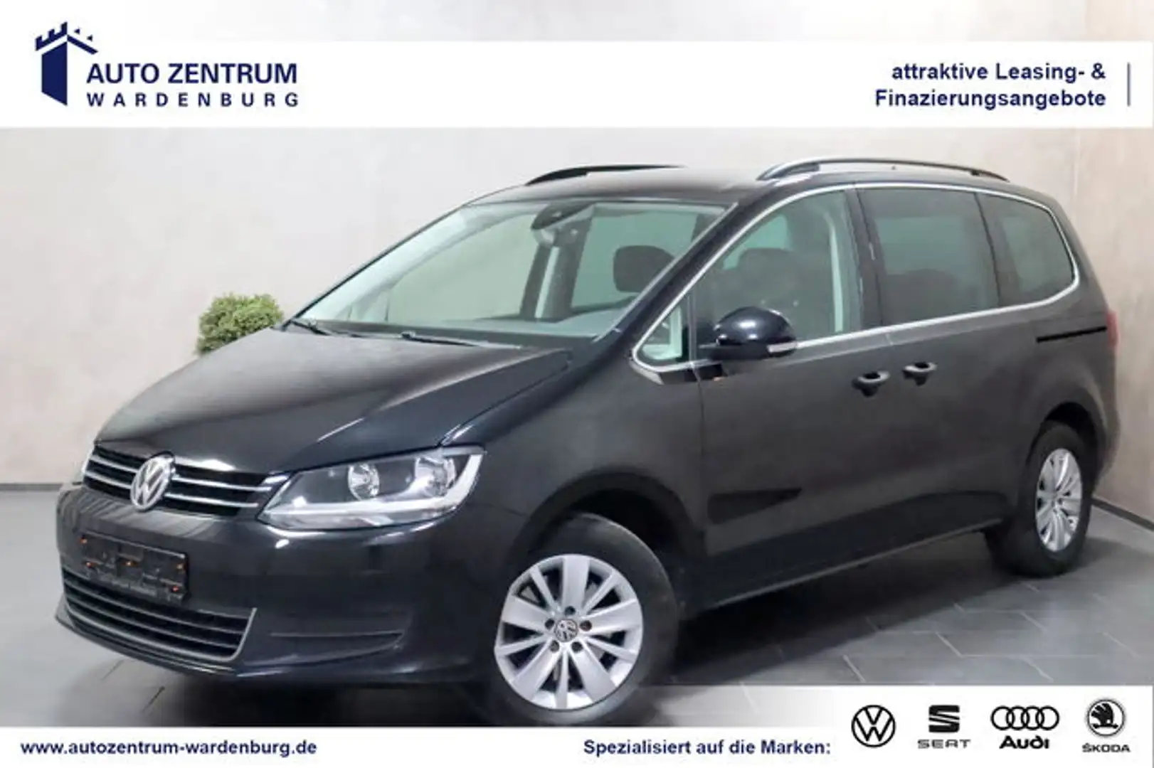 Volkswagen Sharan Comfortline 7-Sitzer KAMERA ACC NAVI SHZ Black - 1