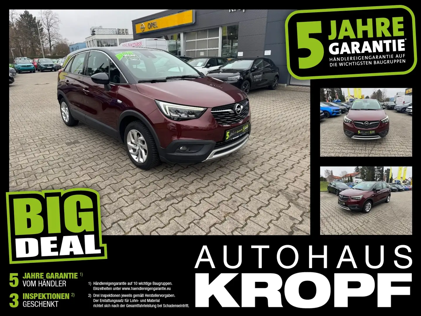 Opel Crossland 1.2 Turbo Fin. ab 2,99% LED+Navi+AHK Braun - 1
