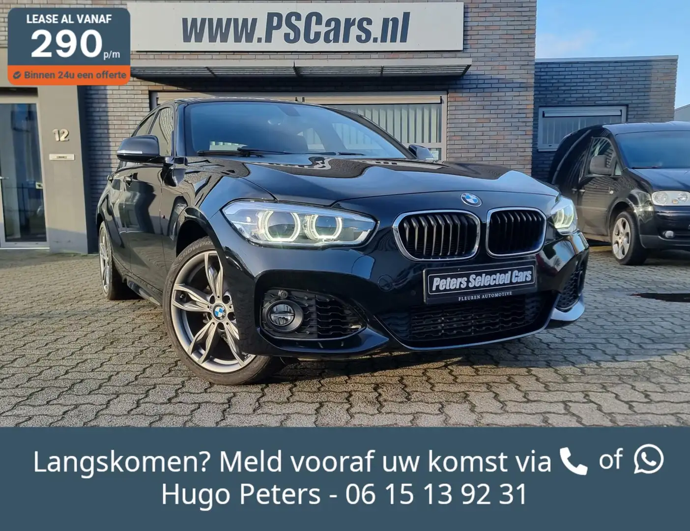 BMW 116 1-serie 116i High Executive|Leder|LED|Navi|18''M14 Zwart - 1