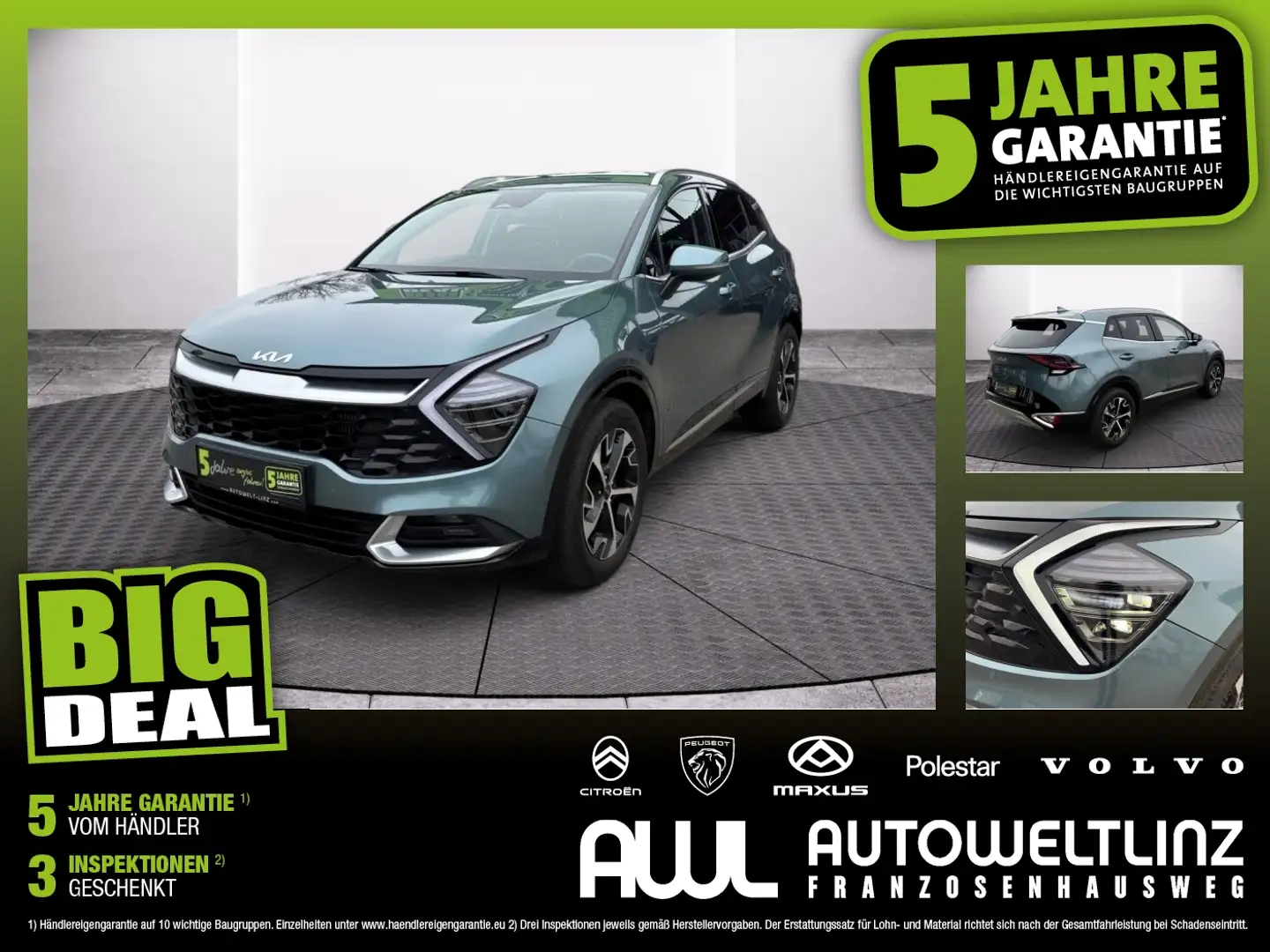 Kia Sportage 16 TGDI 48V Gold LED+Navi+SHZ Blau - 1