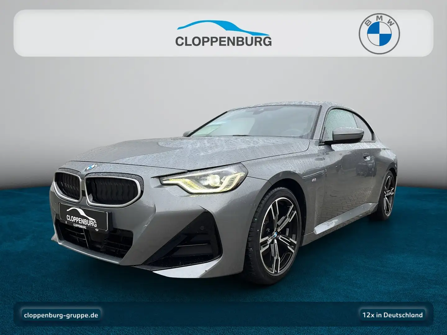 BMW 220 i Coupé M Sportpaket Navi+SHZ+BT UPE: 52.449€ Grau - 1