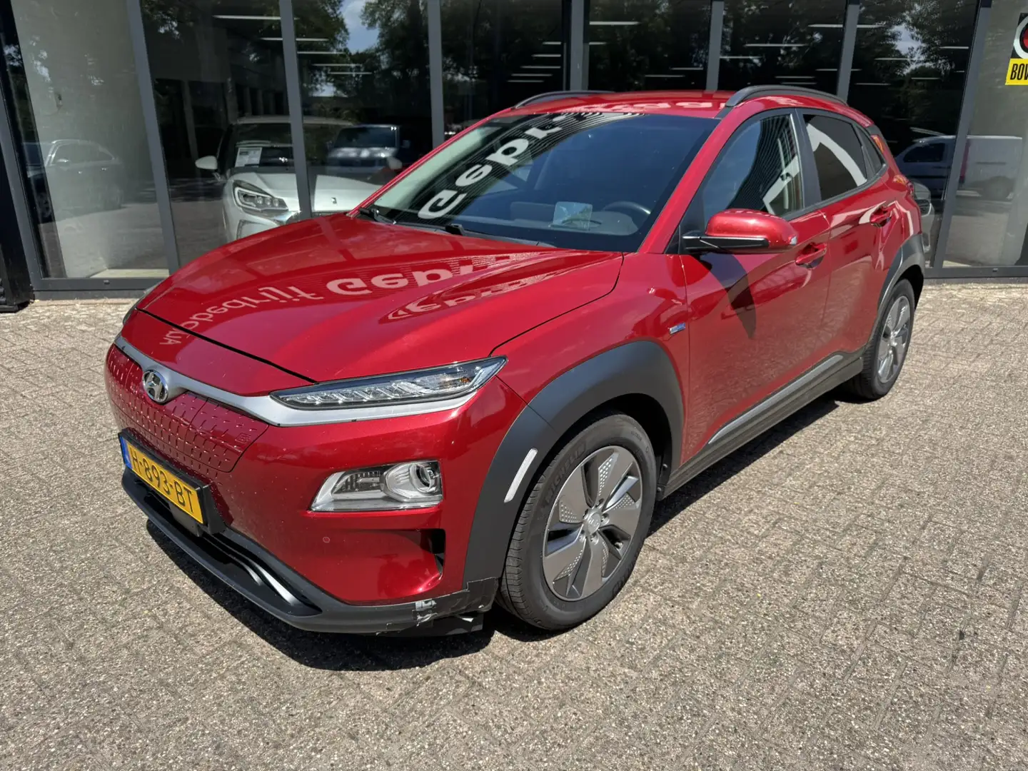 Hyundai KONA EV Premium 64 kWh*EXPORTPRIJS* Rood - 2