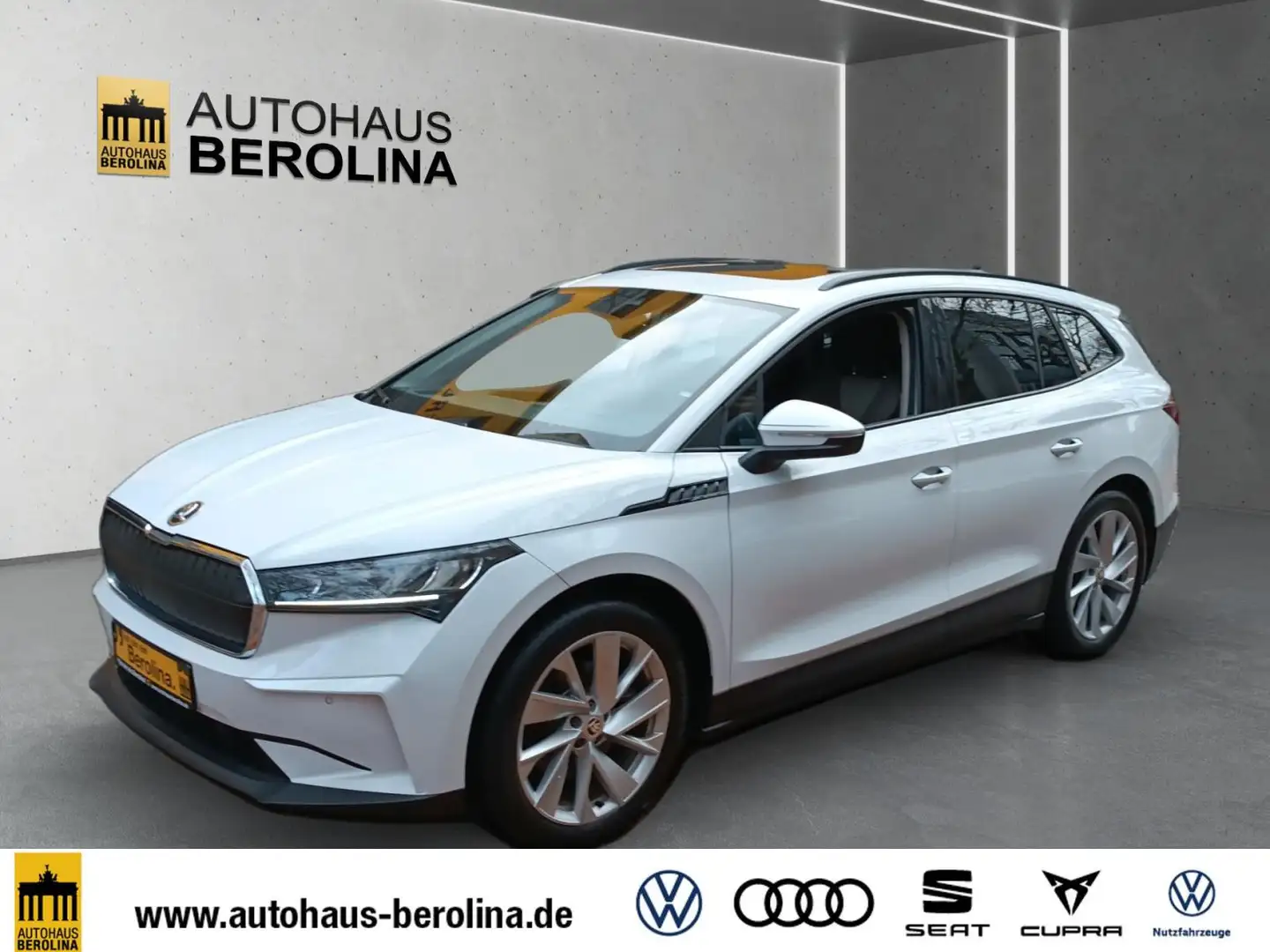 Skoda Enyaq iV 60 *PANO*R-CAM*GRA*PDC*NAV*LED*SHZ* Weiß - 2