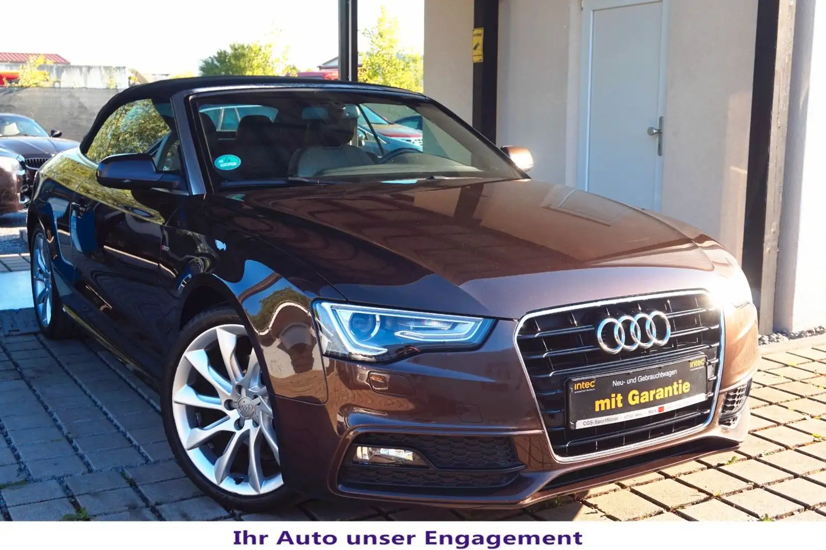 Audi A5 Cabriolet 2.0 TDI*2×S-Line~Navi MMI~Leder~Ge Bruin - 1