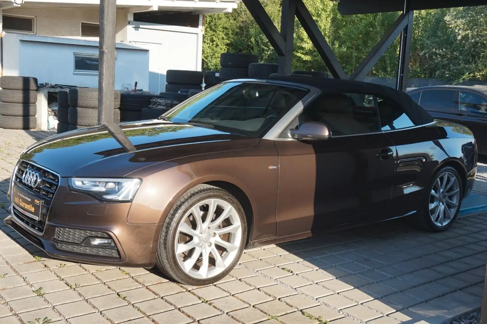 Audi A5 Cabriolet 2.0 TDI*2×S-Line~Navi MMI~Leder~Ge Bruin - 2