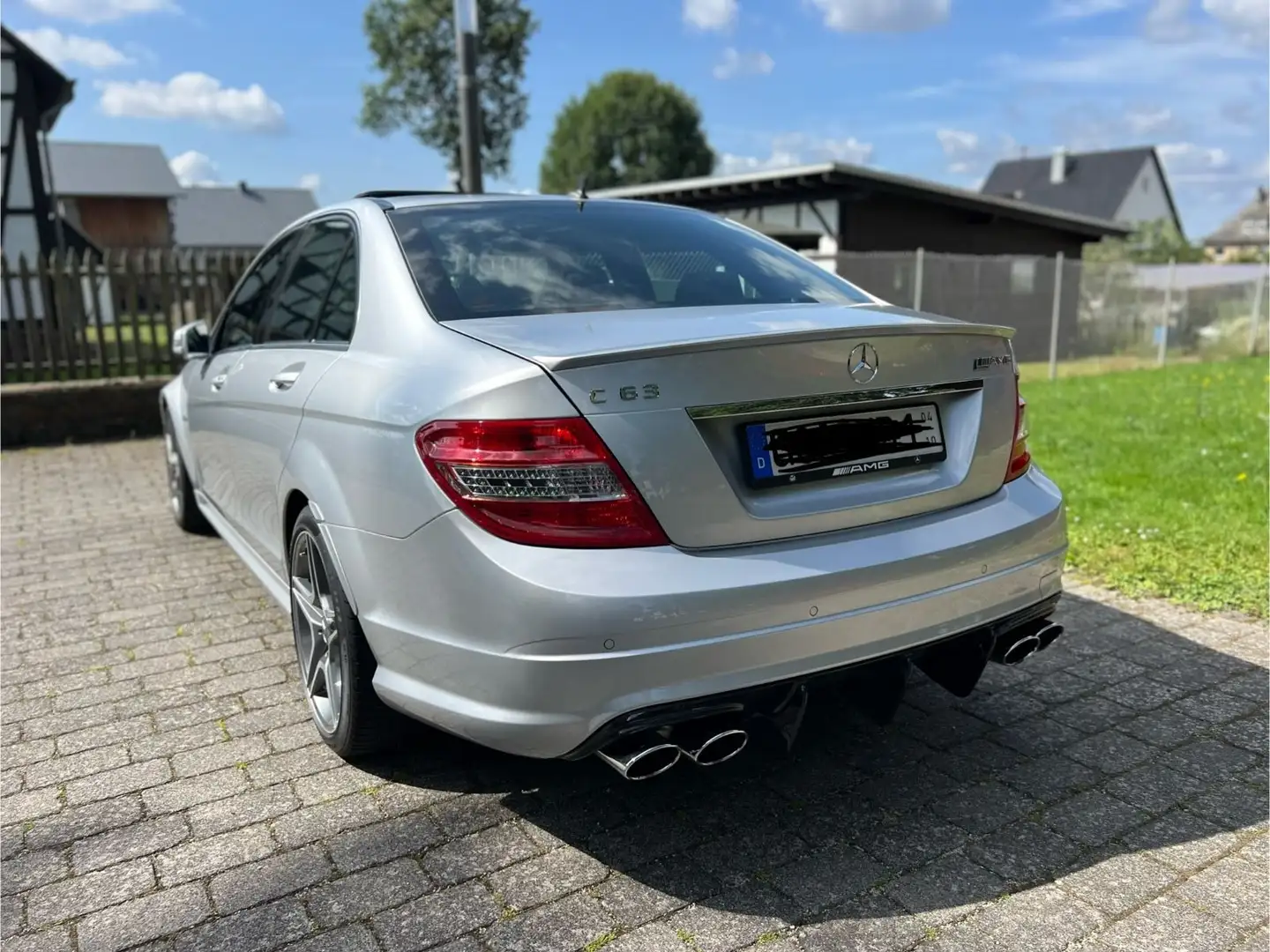 Mercedes-Benz C 63 AMG C63 AMG TRAUM! NUR 23TKM 1.HD Scheckheft MB Srebrny - 2