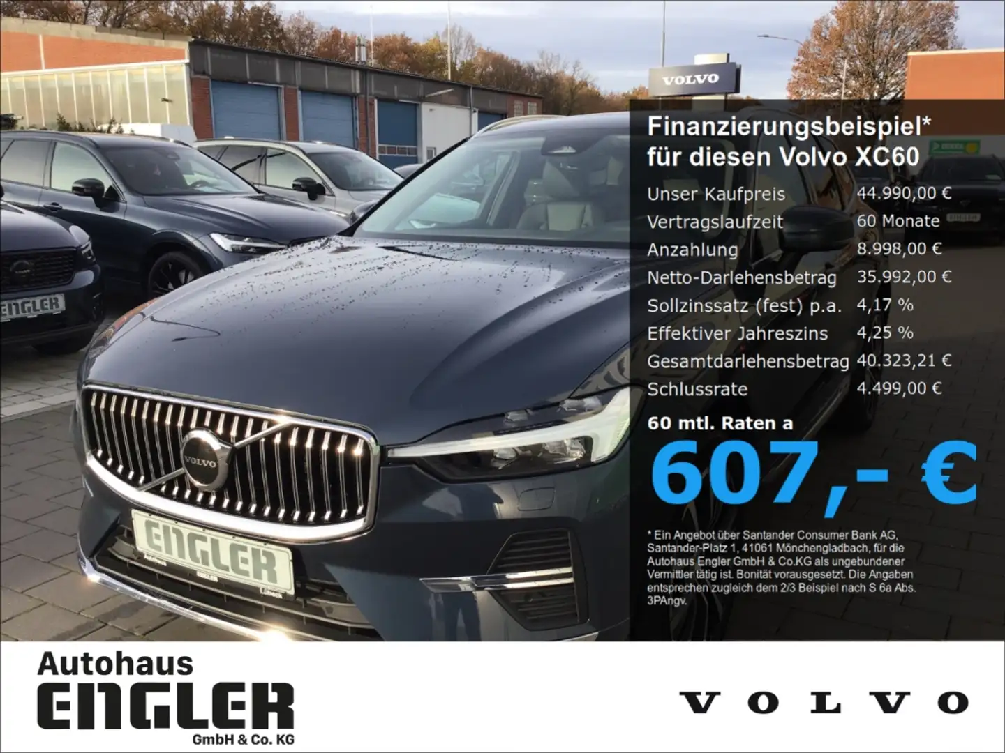 Volvo XC60 T6 Plus Bright AWD Stdhzg. Cam PanoDach Blau - 1