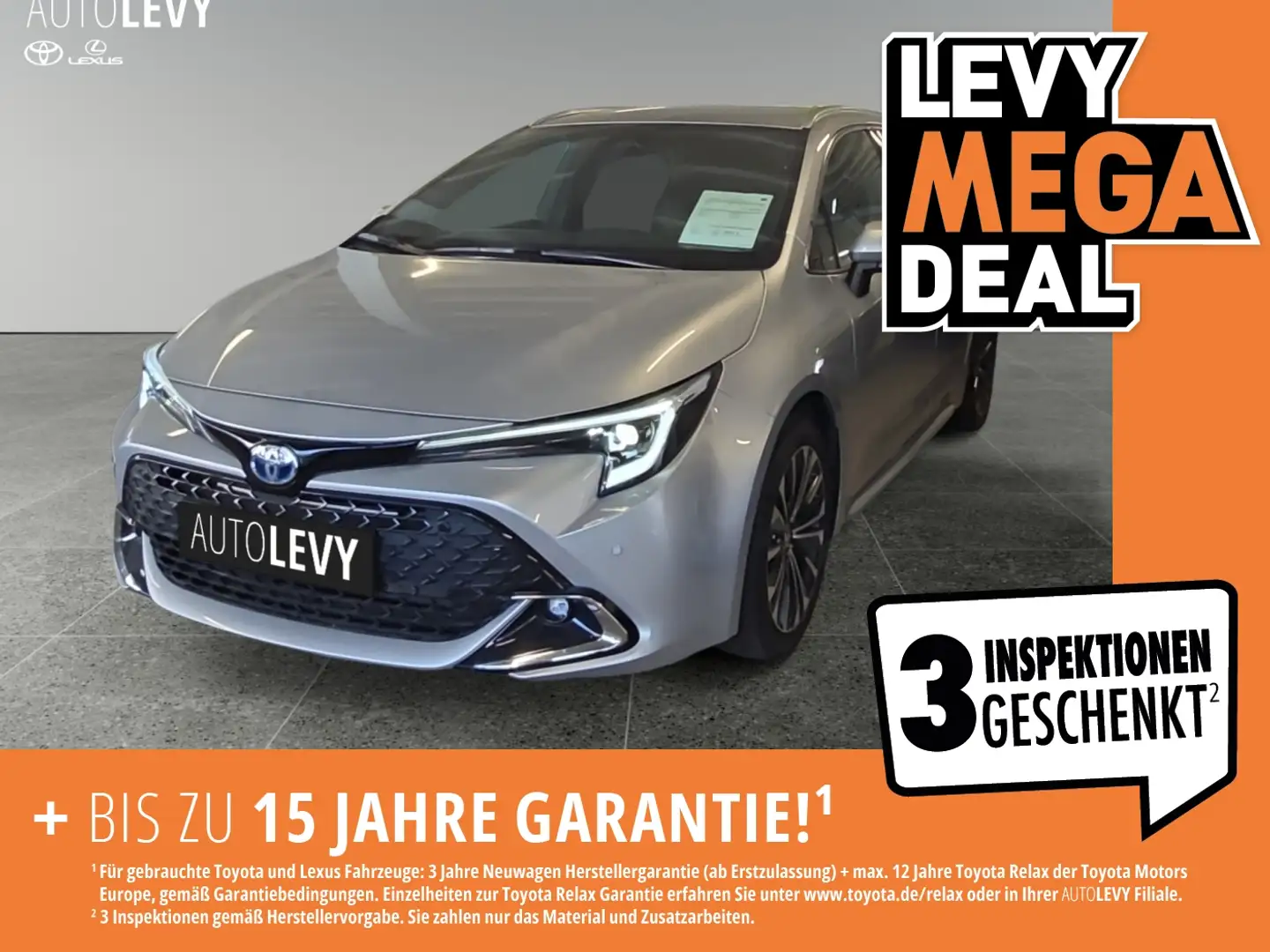 Toyota Corolla TS 1.8 Hybrid Team D +Allwet.+CarPlay+LED Silber - 1