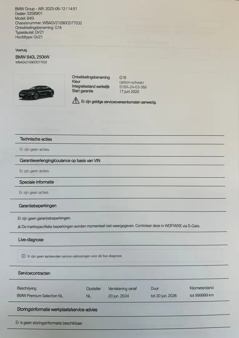 BMW 840 High Ex. Zwart - 2