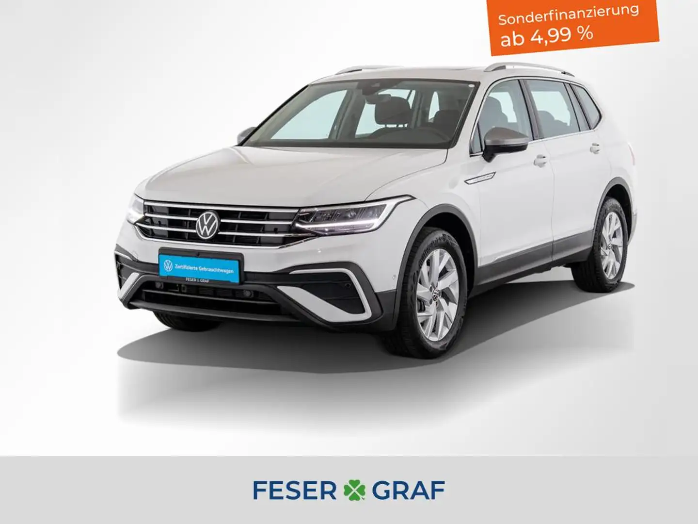 Volkswagen Tiguan Allspace 2.0TDI Life DSG 7Sitze PanorramaSchiebedach Weiß - 1