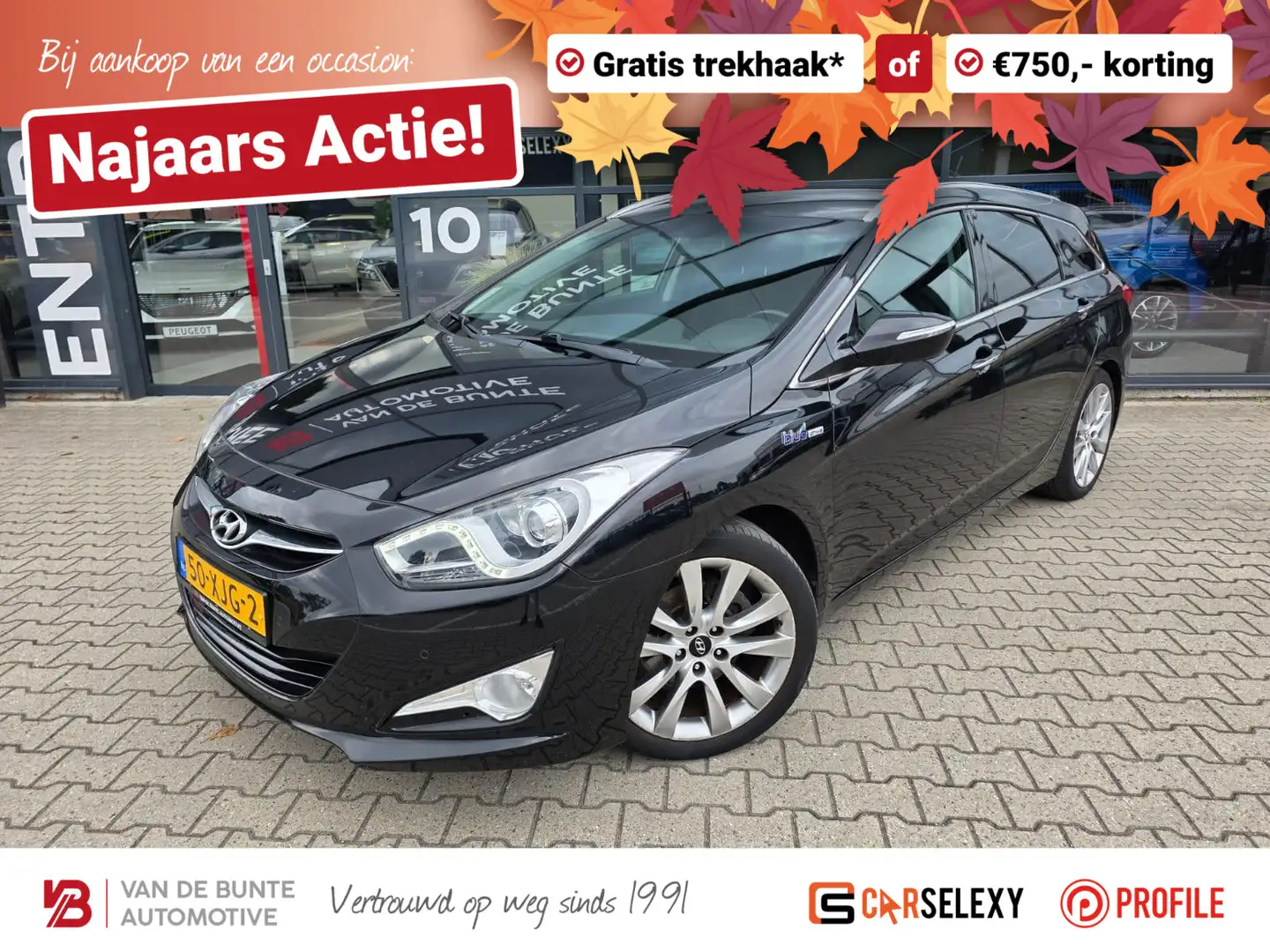 Hyundai i40 Wagon 1.6 GDI Blue Business Edition *Trekhaak* Zwart - 1
