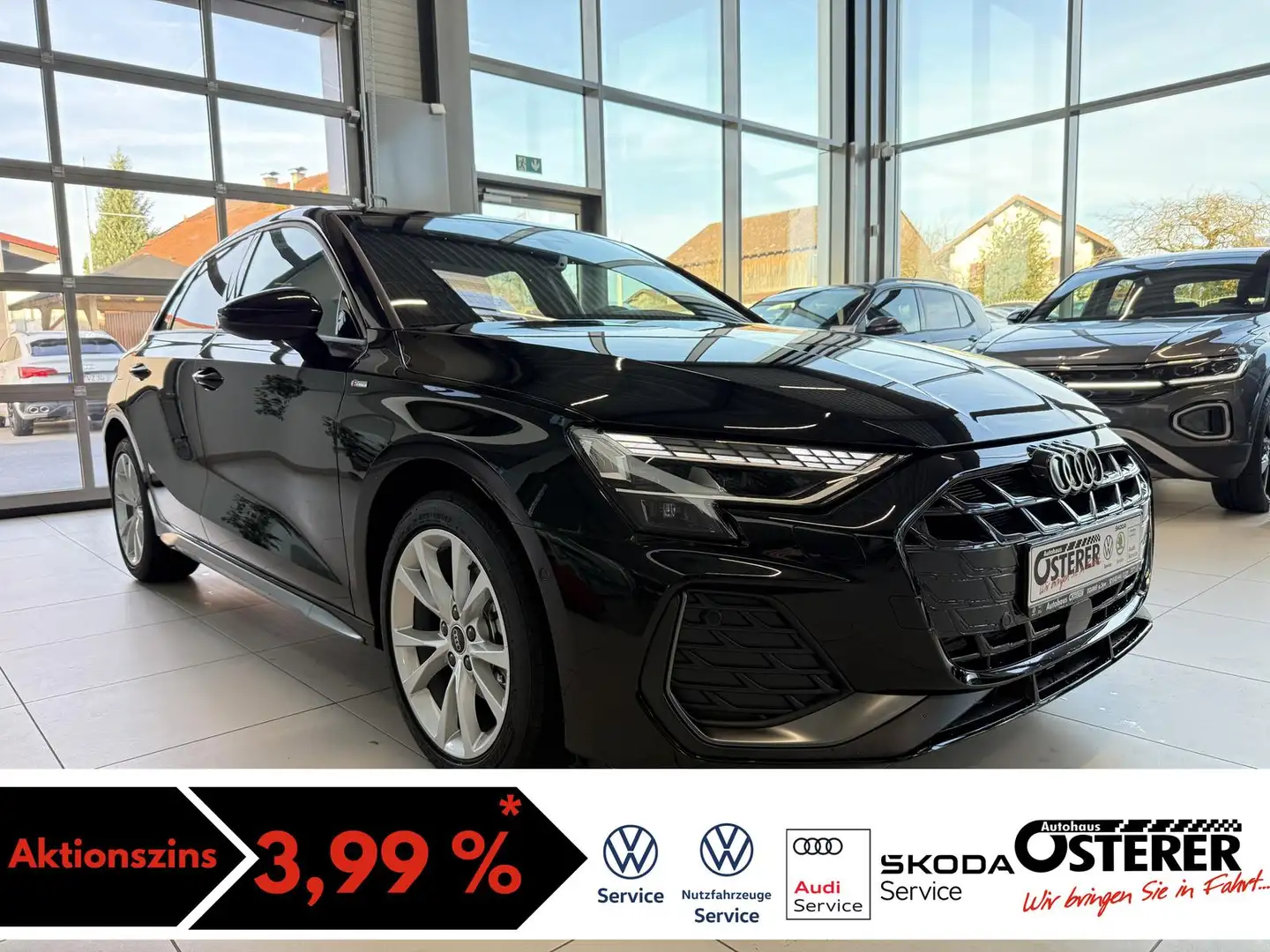 Audi A3 Sportback S-Line 1,5 TFSI-DSG- 4 Jahre Garantie -R Noir - 1