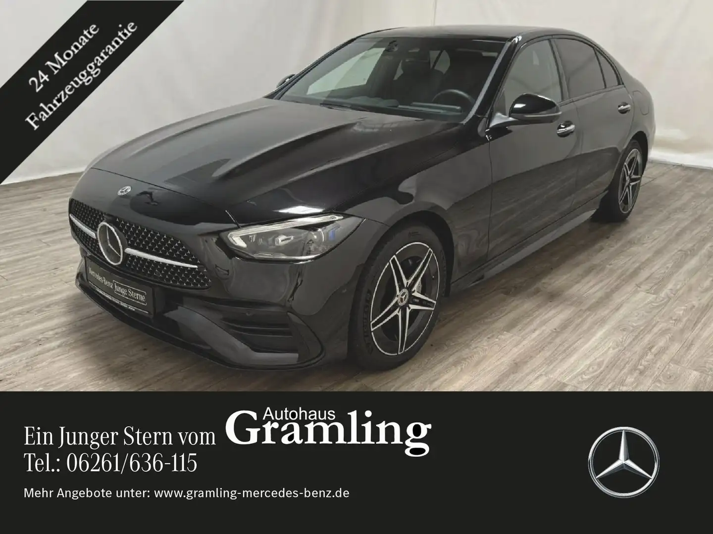 Mercedes-Benz C 300 de AMG NIGHT*Pano*AHK*Dist*HUD*Memory*360° Schwarz - 1