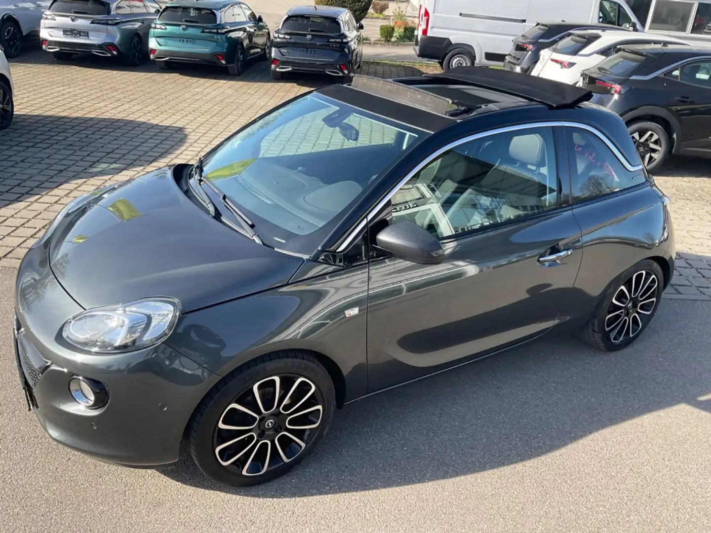 Opel Adam 1.4 Open Air Pano ParkAss. SpurW LM KlimaA Gris - 2