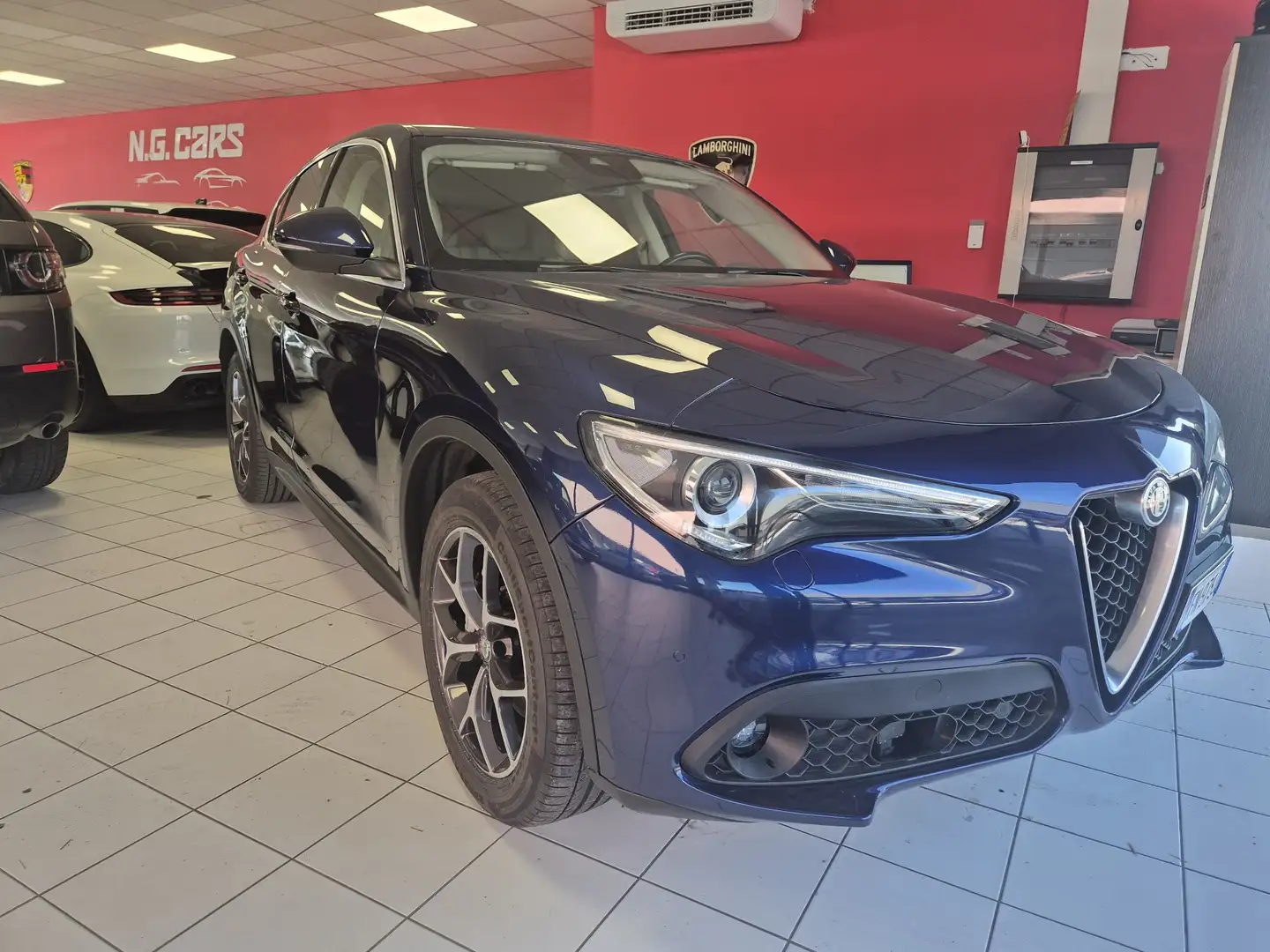 Alfa Romeo Stelvio 2.2 t Super Q4 210cv auto Uniproprietario Perfetta Blauw - 1