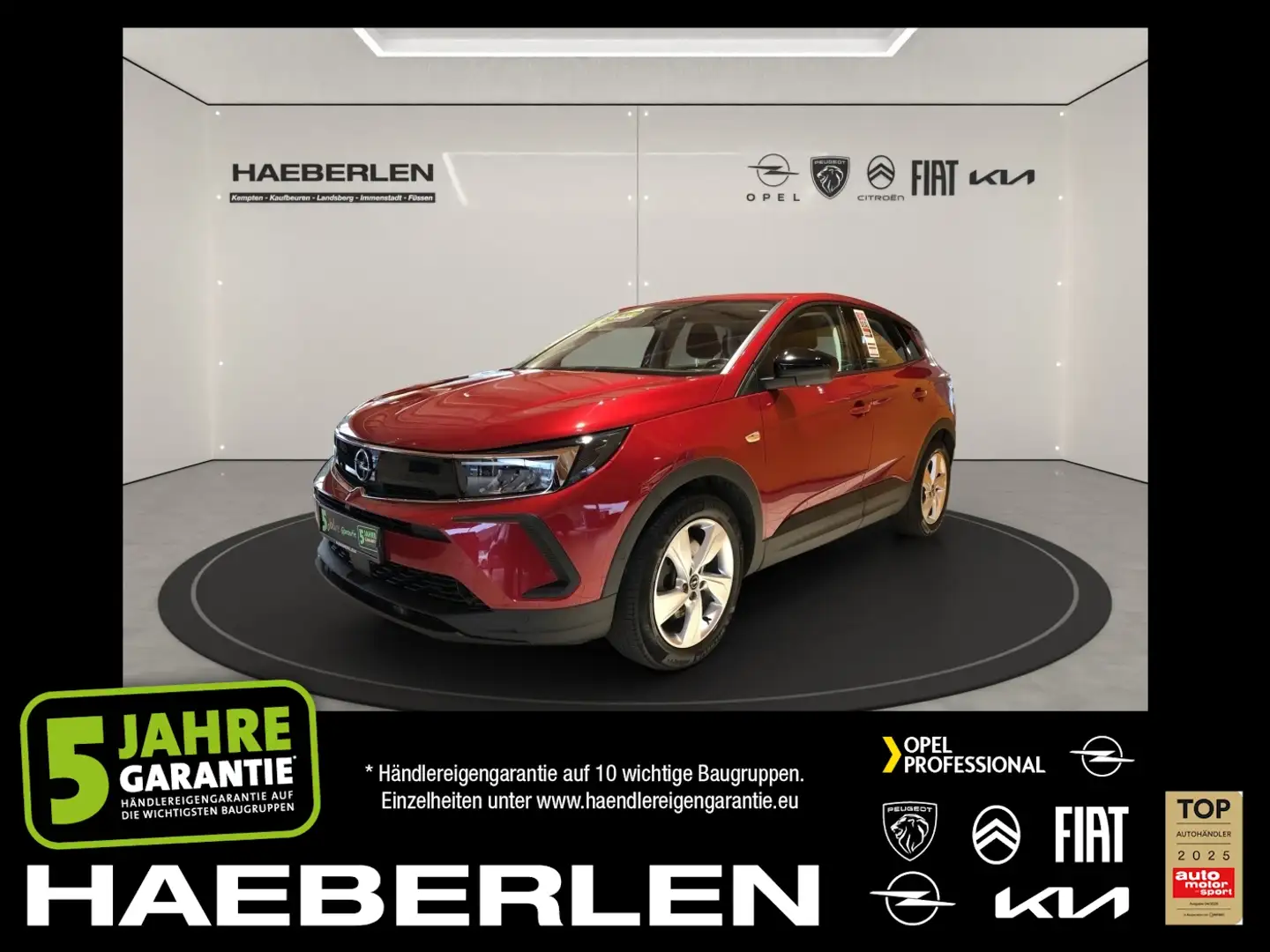 Opel Grandland 1.6 Turbo ACC+LED+Navi+SHZ+Winterp.+LM Rot - 1