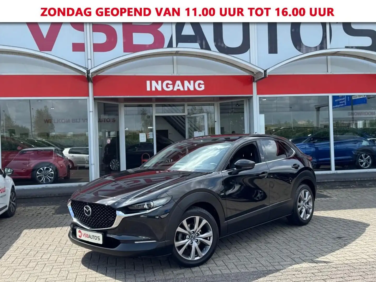 Mazda CX-30 2.0 e SKY-ACTIV AUT. HYBRID LEER NAVI TREKHAAK CAM Zwart - 1