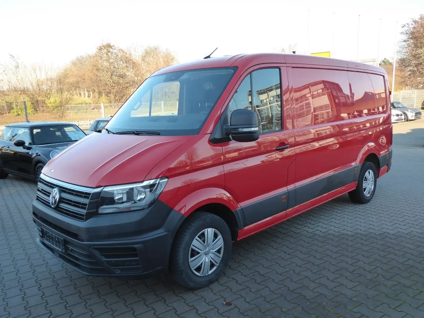 Volkswagen Crafter 35 TDI 4MOTION 8-fach 1.Hand PDC Czerwony - 1