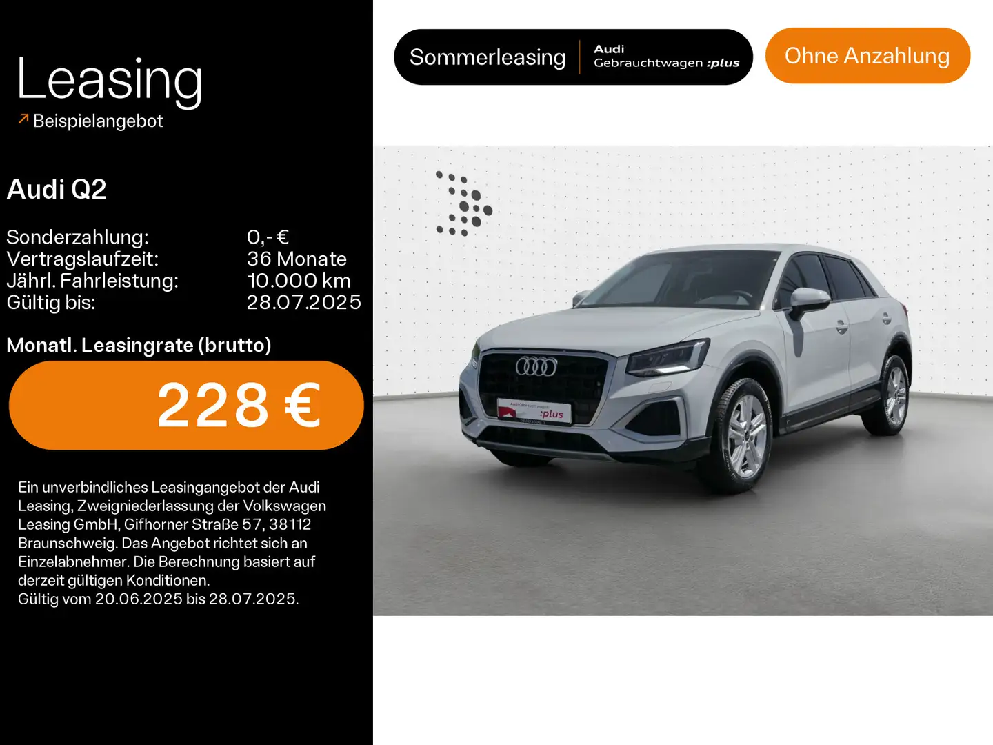 Audi Q2 30 TFSI advanced AHK*Interface*Navi*LED Weiß - 1