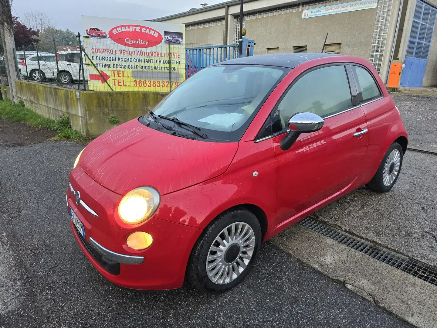 Fiat 500 0.9 t.air t. Matt Black 85cv Rouge - 2