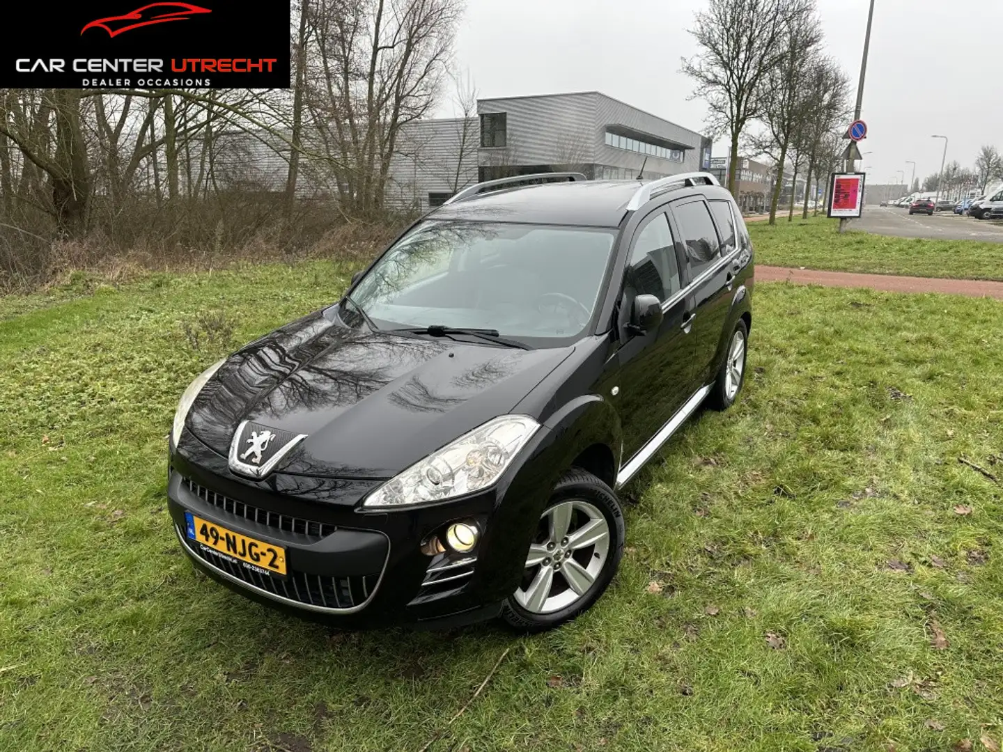 Peugeot 4007 2.2 HDiF Platinum 7p airco navi leder trekhaak Zwart - 1