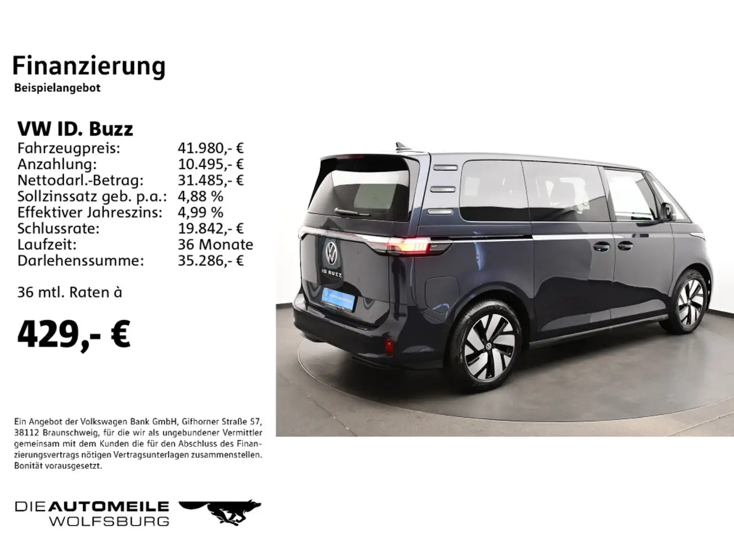 Volkswagen ID. Buzz ID.Buzz Pro Matrix/Navi Blau - 2