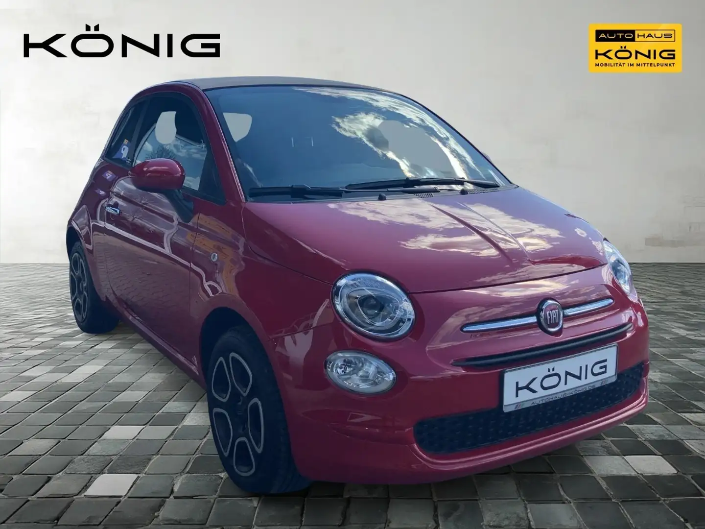 Fiat 500C 1.0 CLUB Klima*Tempomat*Apple CarPlay Rot - 2