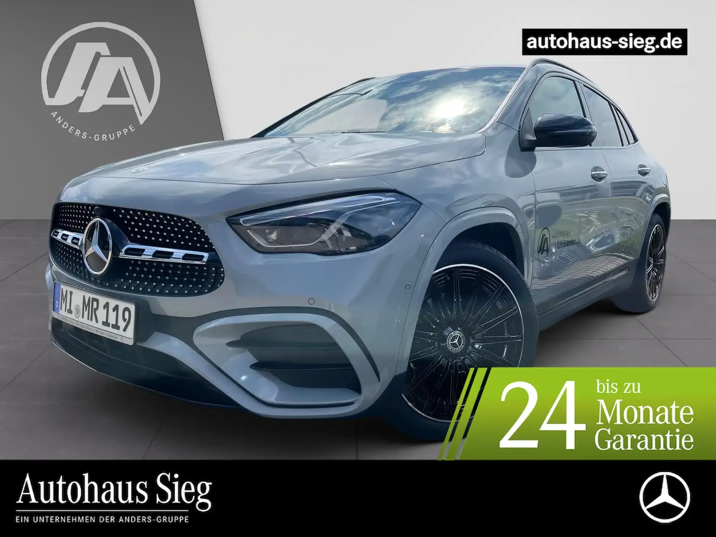 Mercedes-Benz GLA 200 +AMG+SHZ+Pano+AHK+PDC+Night+STH+SpurW Gris - 1