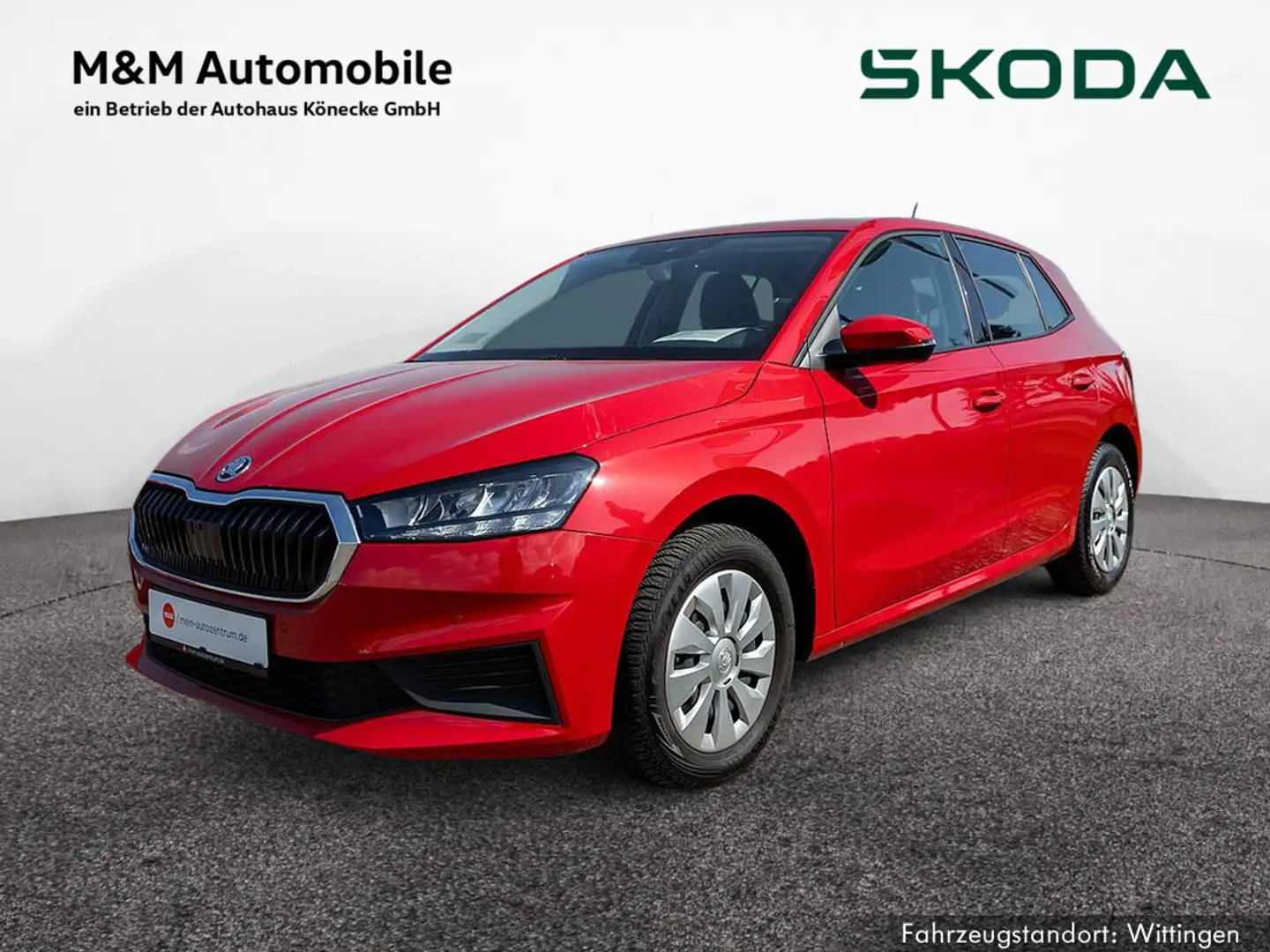 Skoda Fabia 1.0 Ambition "Aktionsfahrzeug"" KLIMA K Červená - 1