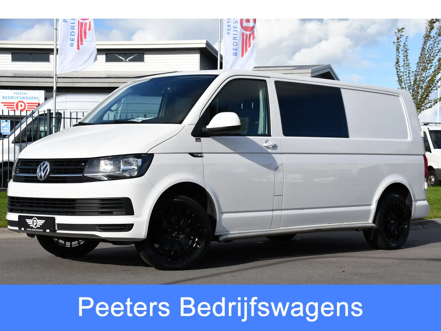 Volkswagen T6 Transporter 2.0 TDI L2H1 DC PB Edition Carplay, Trekhaak, Airc Wit - 1