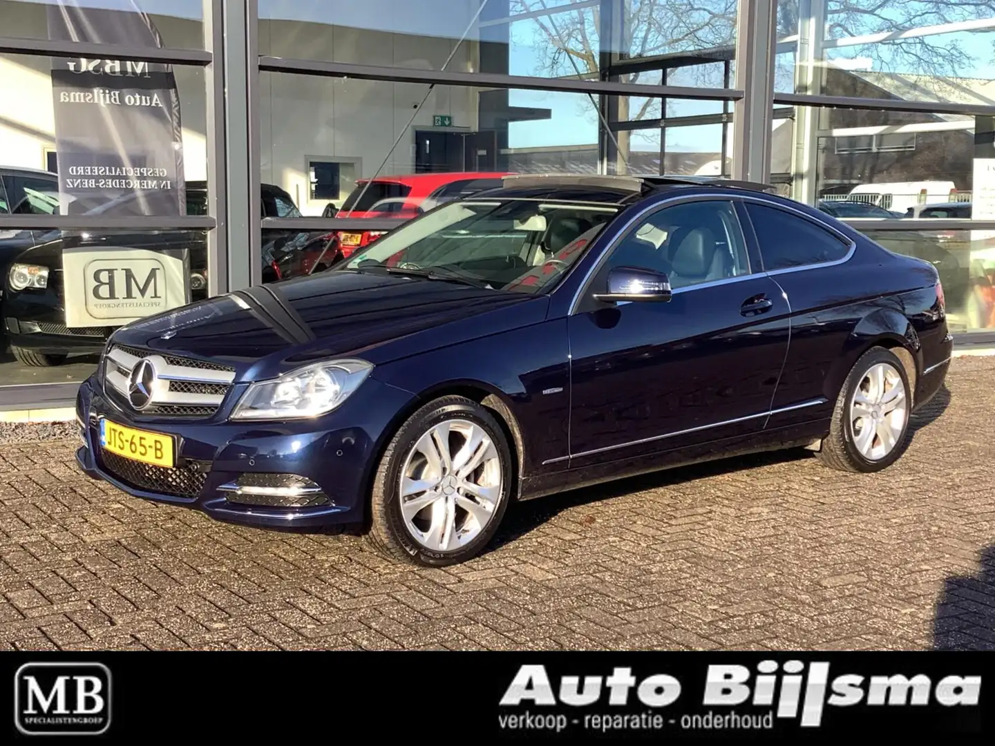 Mercedes-Benz C 180 Coupé automaat, navi, zeer mooie kleur, Blau - 1