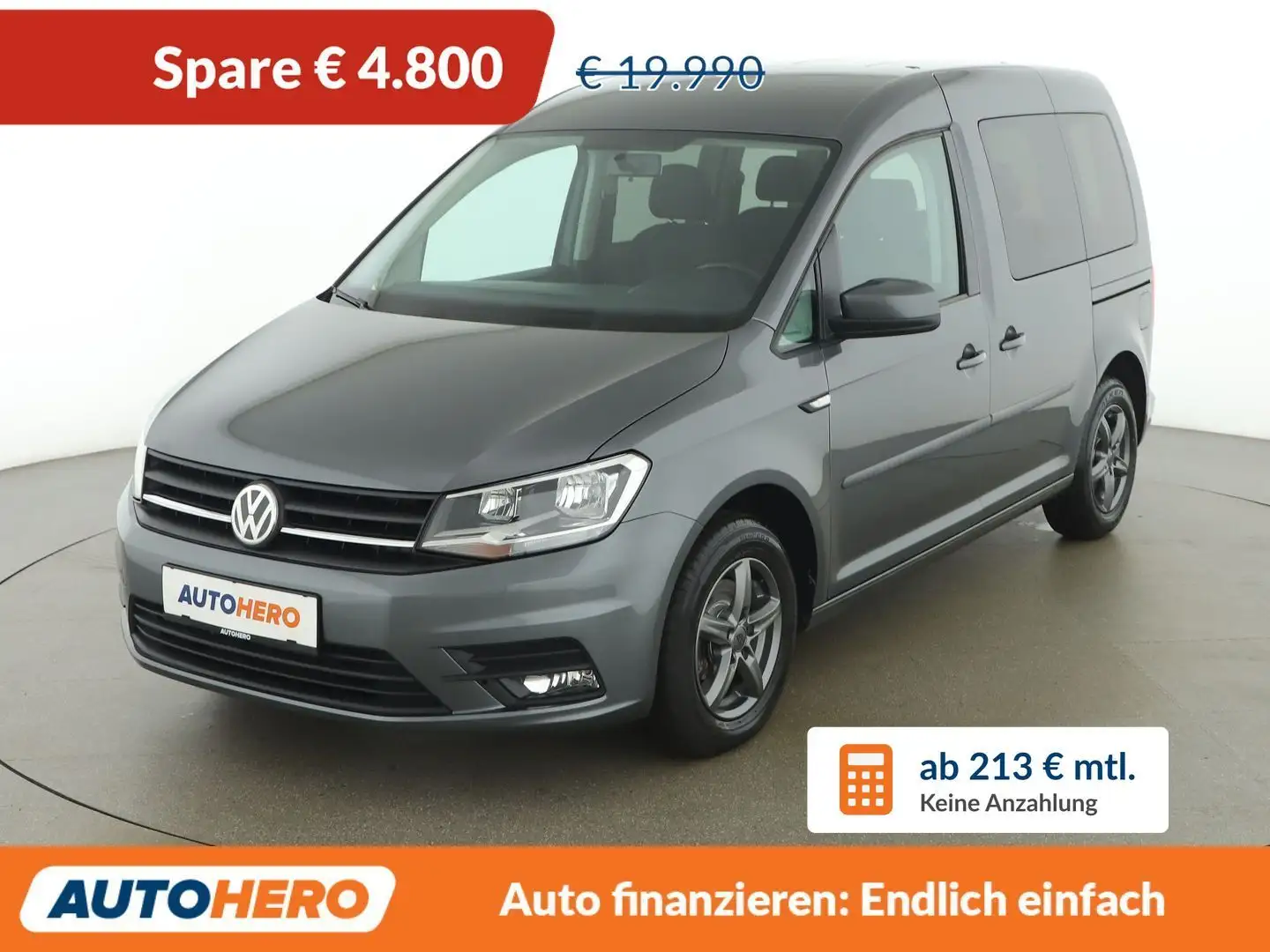 Volkswagen Caddy 2.0 TDI Trendline BlueMotion *BT*SHZ*TEMPO* Grau - 1