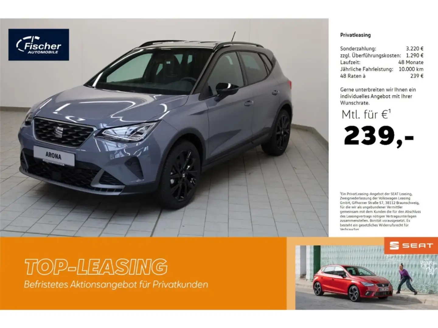 SEAT Arona 1.0 TSI FR Grau - 1