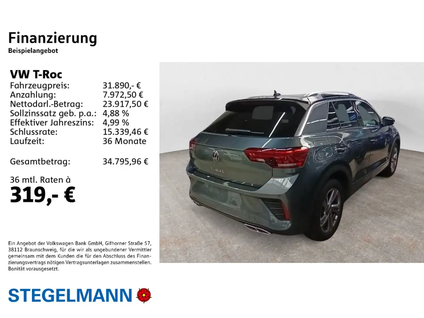 Volkswagen T-Roc 1.5 TSI DSG R-Line *AHK*LED*Navi*Kamera* Grau - 2