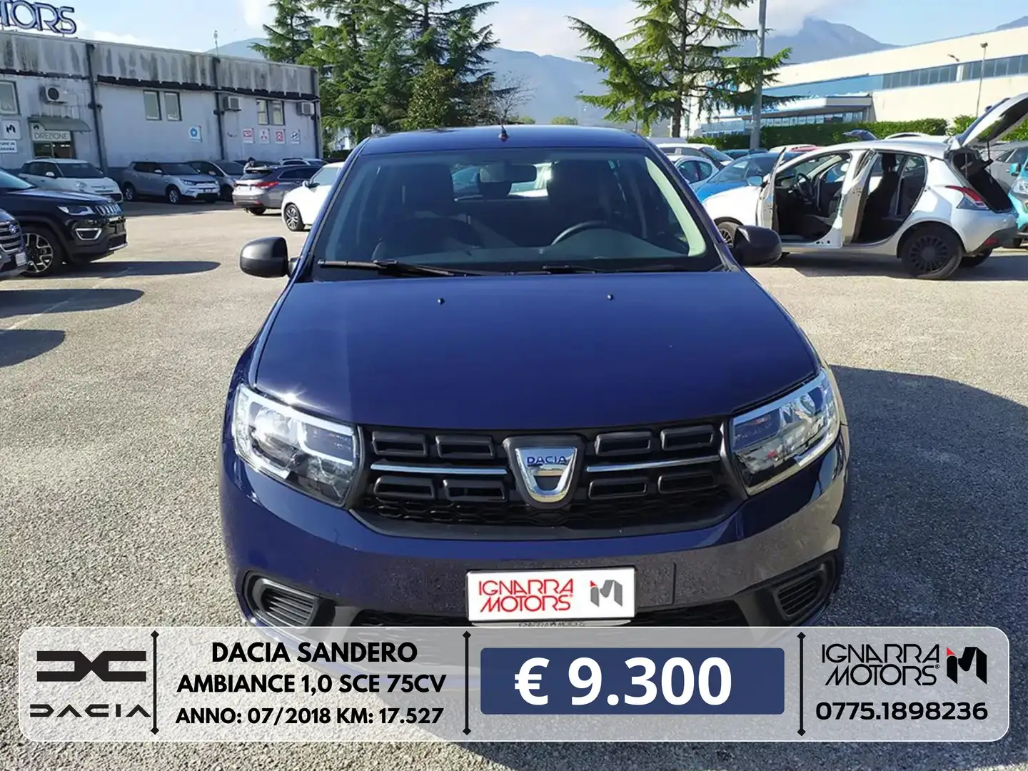 Dacia Sandero AMBIANCE 1,0 SCE 75CV Autocarro Blau - 1