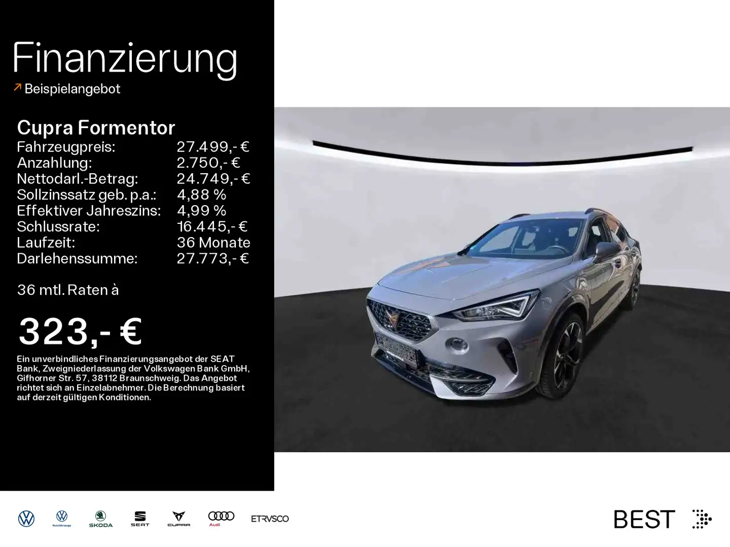 CUPRA Formentor 1.4 e-Hybrid VZ*KAMERA*NAVI*KLIMA*PDC* Gris - 1