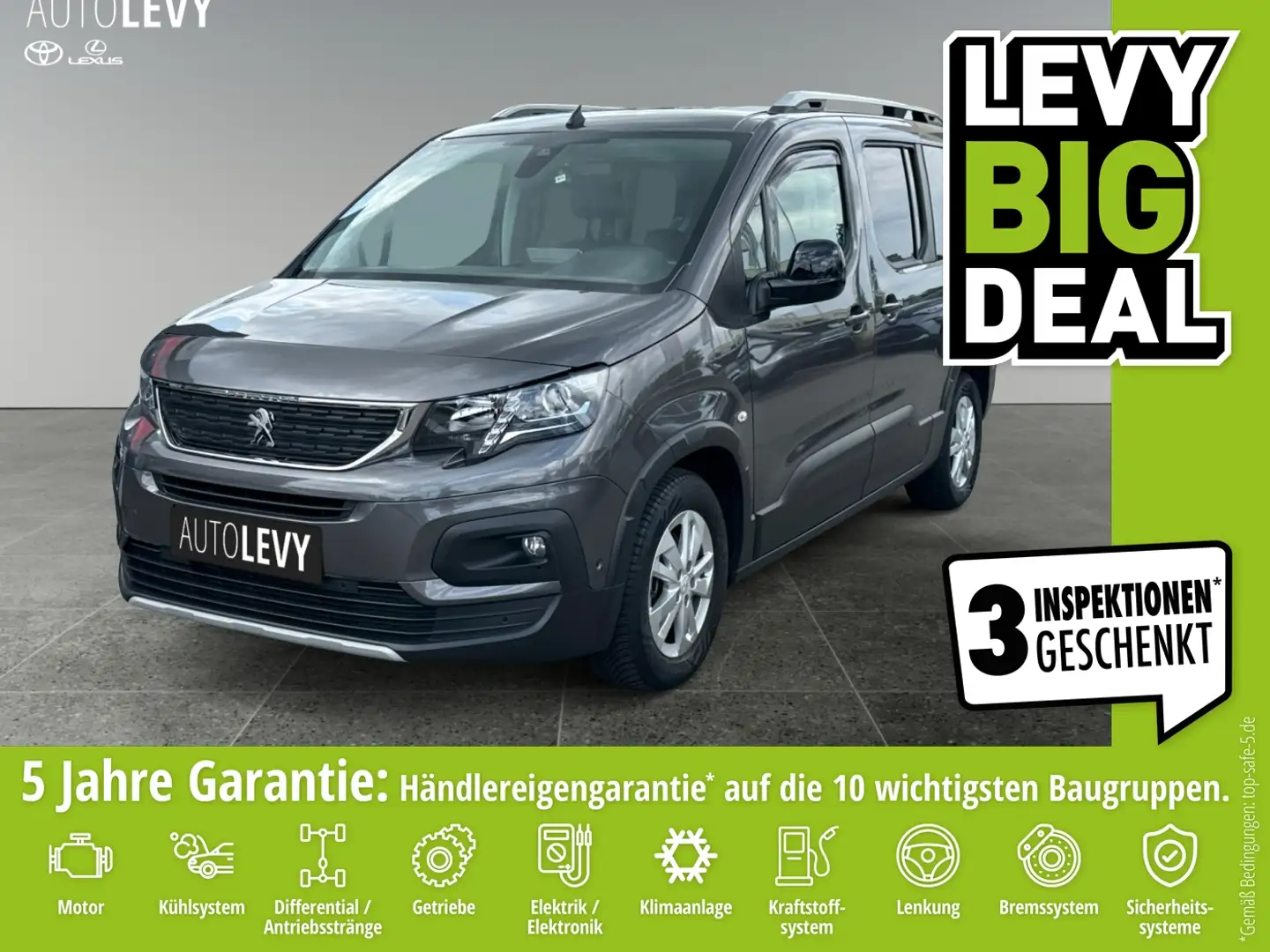 Peugeot Rifter 1.2 Pure Tech 360°*CarPlay*SHZ*AHK Сірий - 1