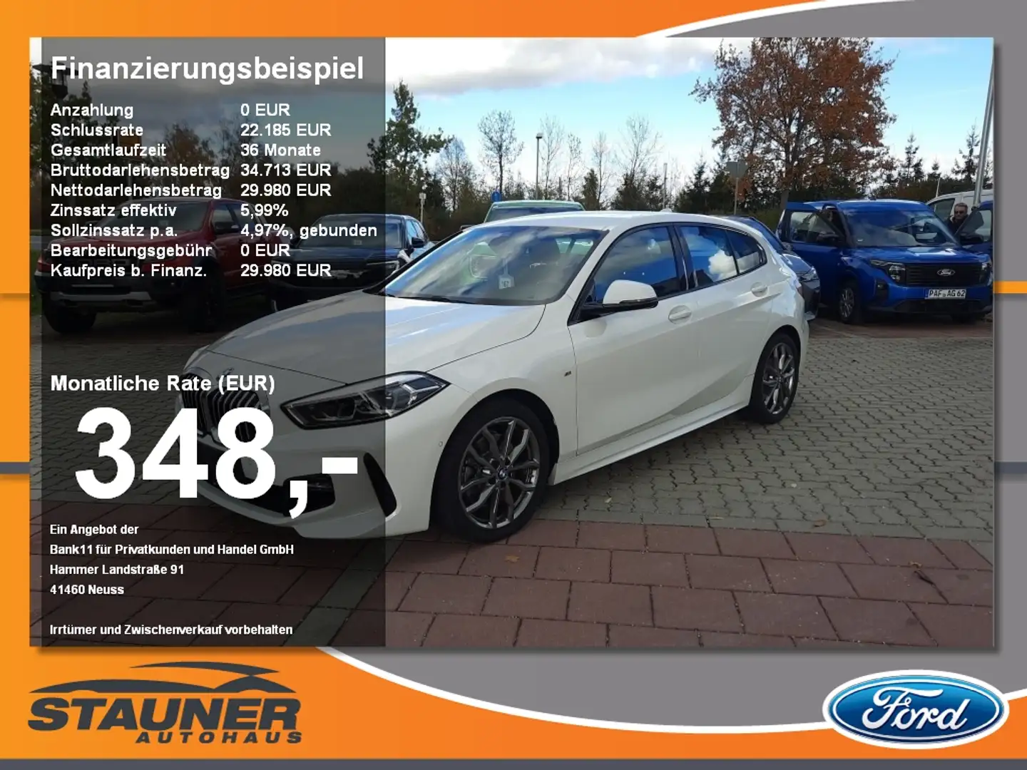 BMW 120 d M-Sport Kamera LED Navi Wit - 1