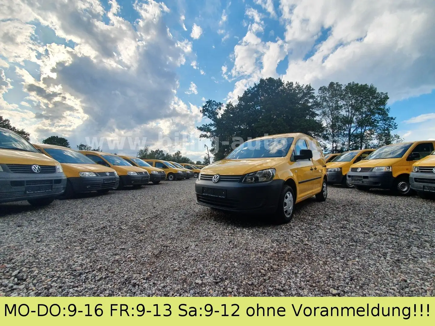 Volkswagen Caddy 2.0 TDI* EURO5*1.Hand*S-heft*2xSchiebetüre Yellow - 1