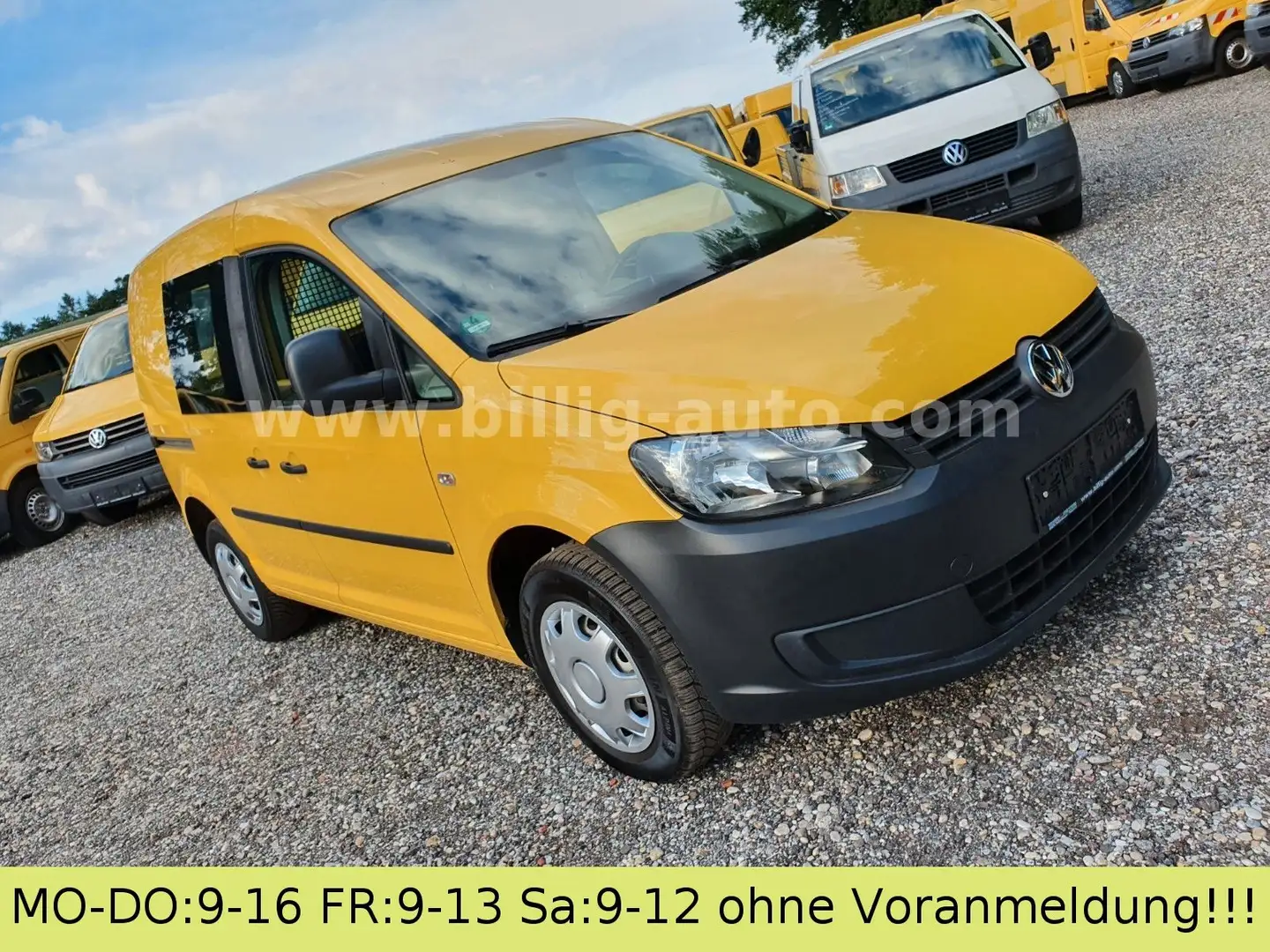 Volkswagen Caddy 2.0 TDI* EURO5*1.Hand*S-heft*2xSchiebetüre Gelb - 2